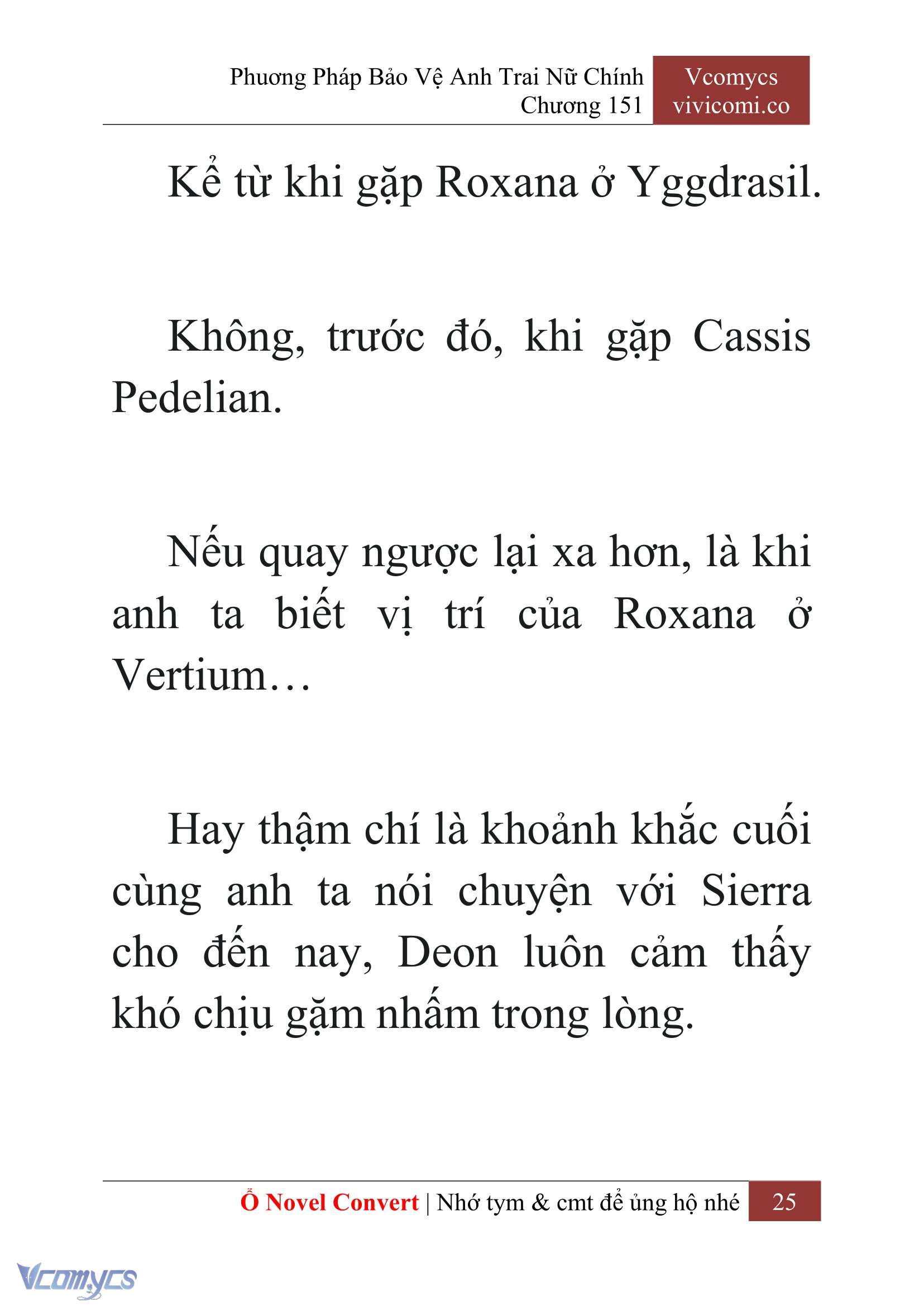 [Novel] Phương Pháp Bảo Vệ Anh Trai Nữ Chính Chap 151 - Trang 2