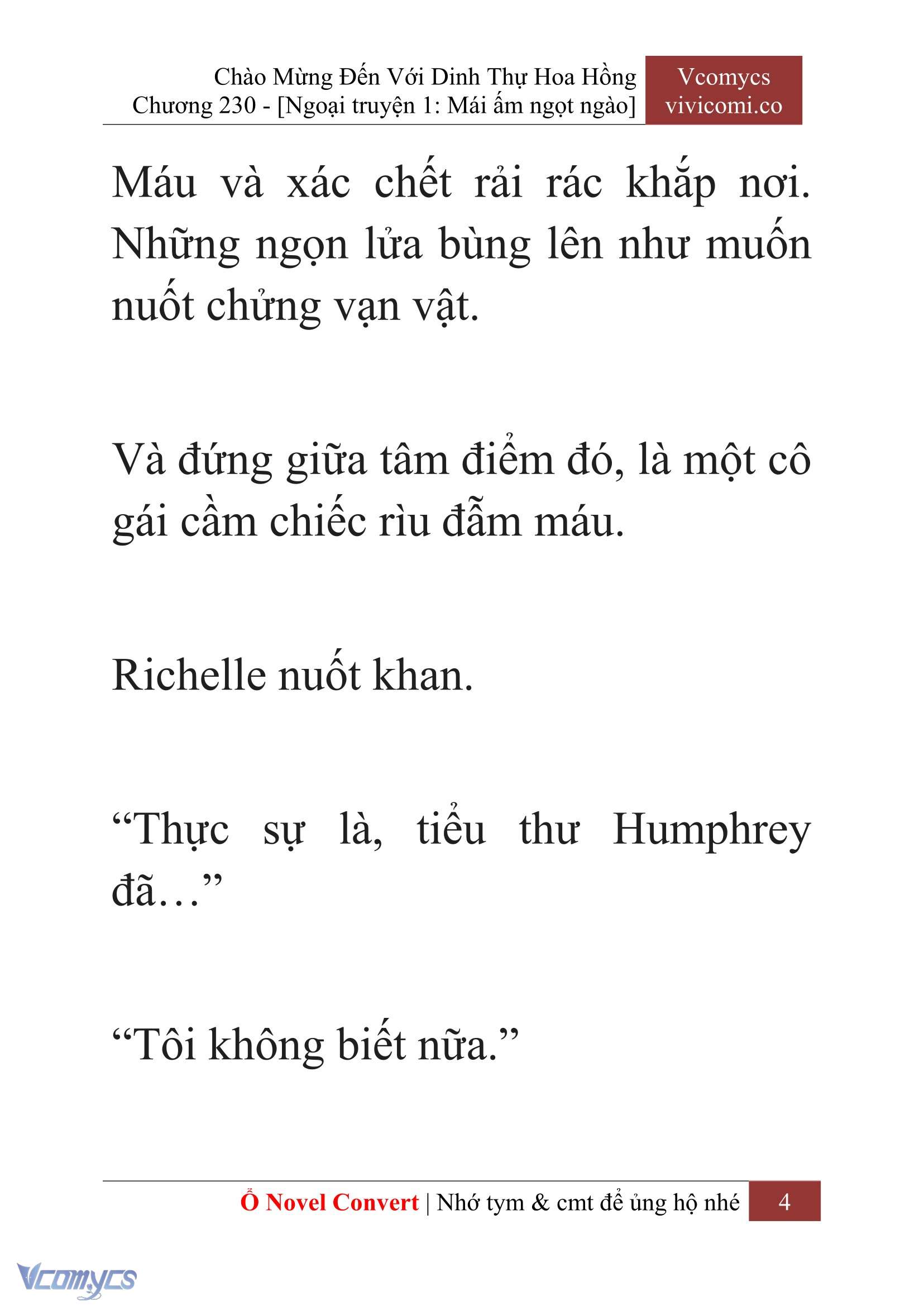 [Novel] Chào Mừng Đến Với Dinh Thự Hoa Hồng Chap 230 - Trang 2