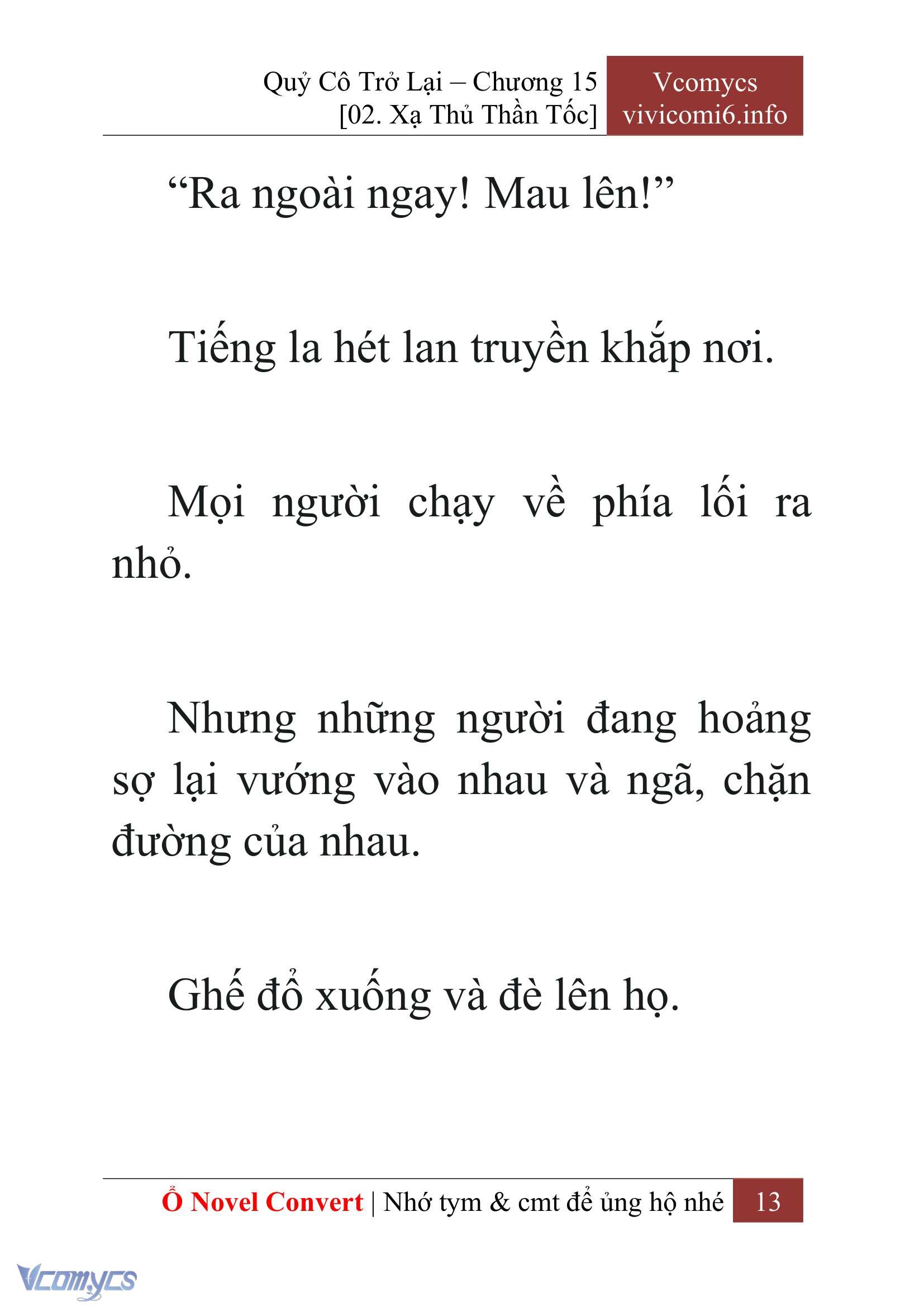 [Novel] Quý Cô Trở Lại Chap 15 - Trang 2