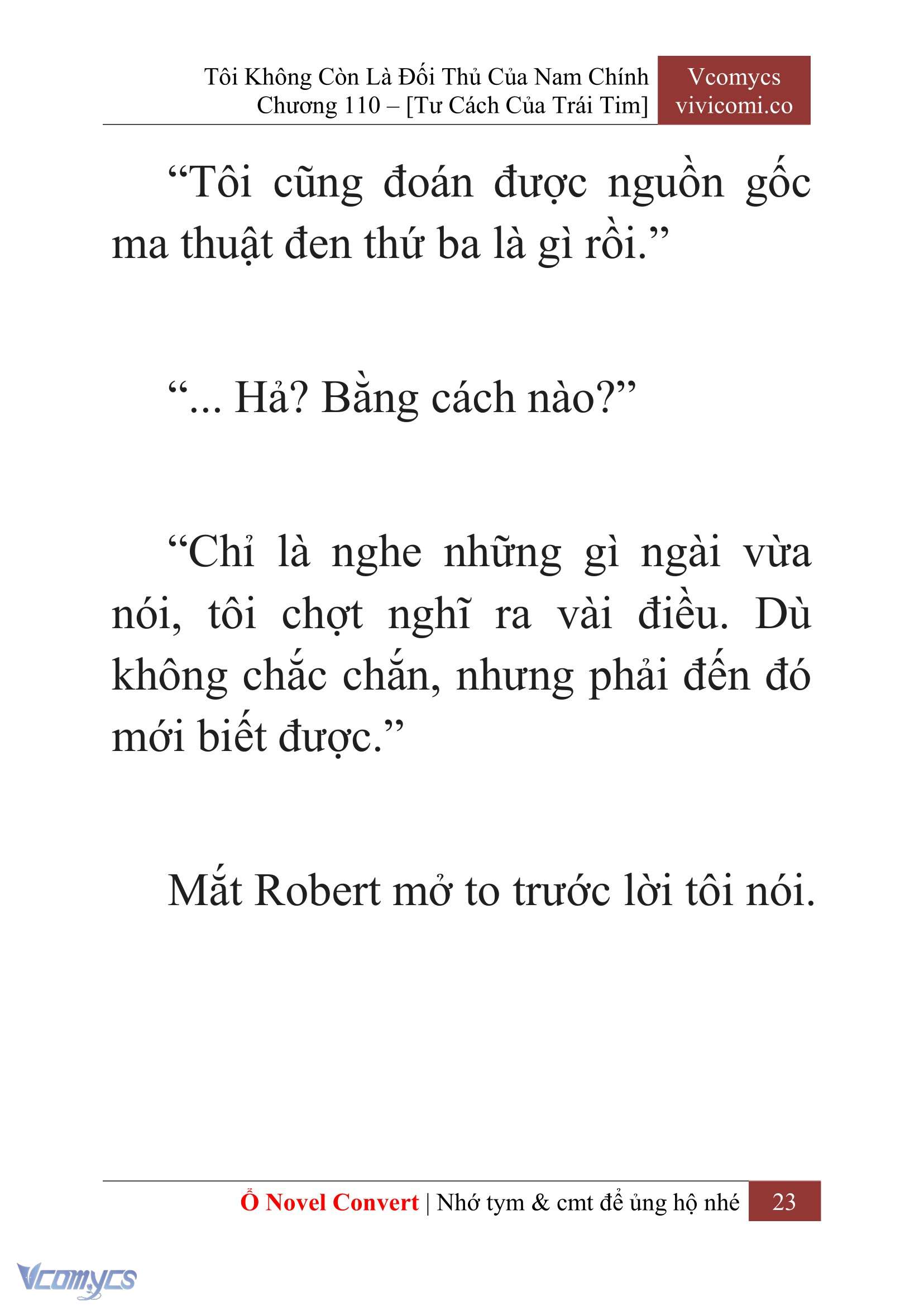 [Novel] Tôi Không Còn Là Đối Thủ Của Nam Chính Chap 110 - Trang 2