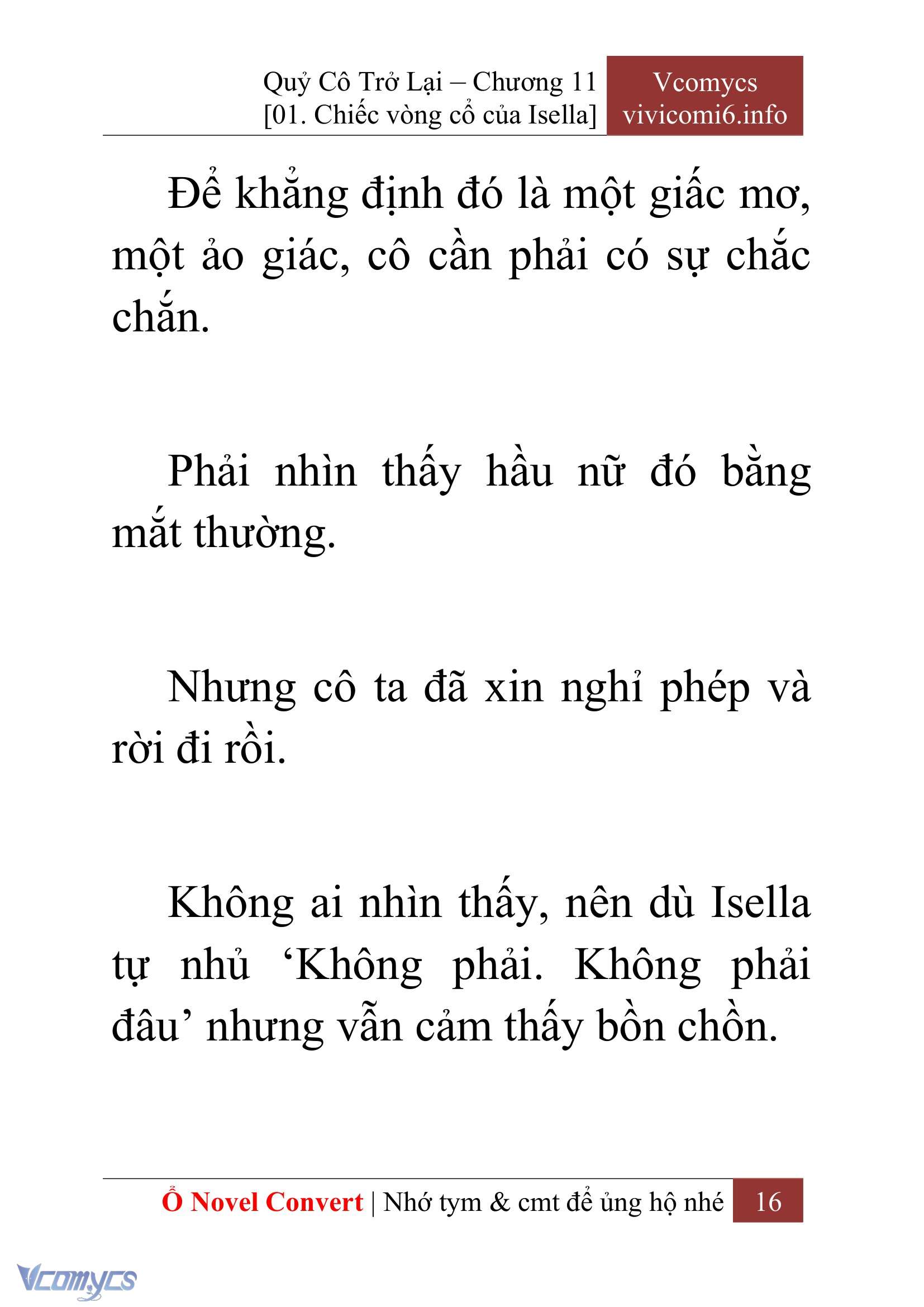 [Novel] Quý Cô Trở Lại Chap 11 - Trang 2