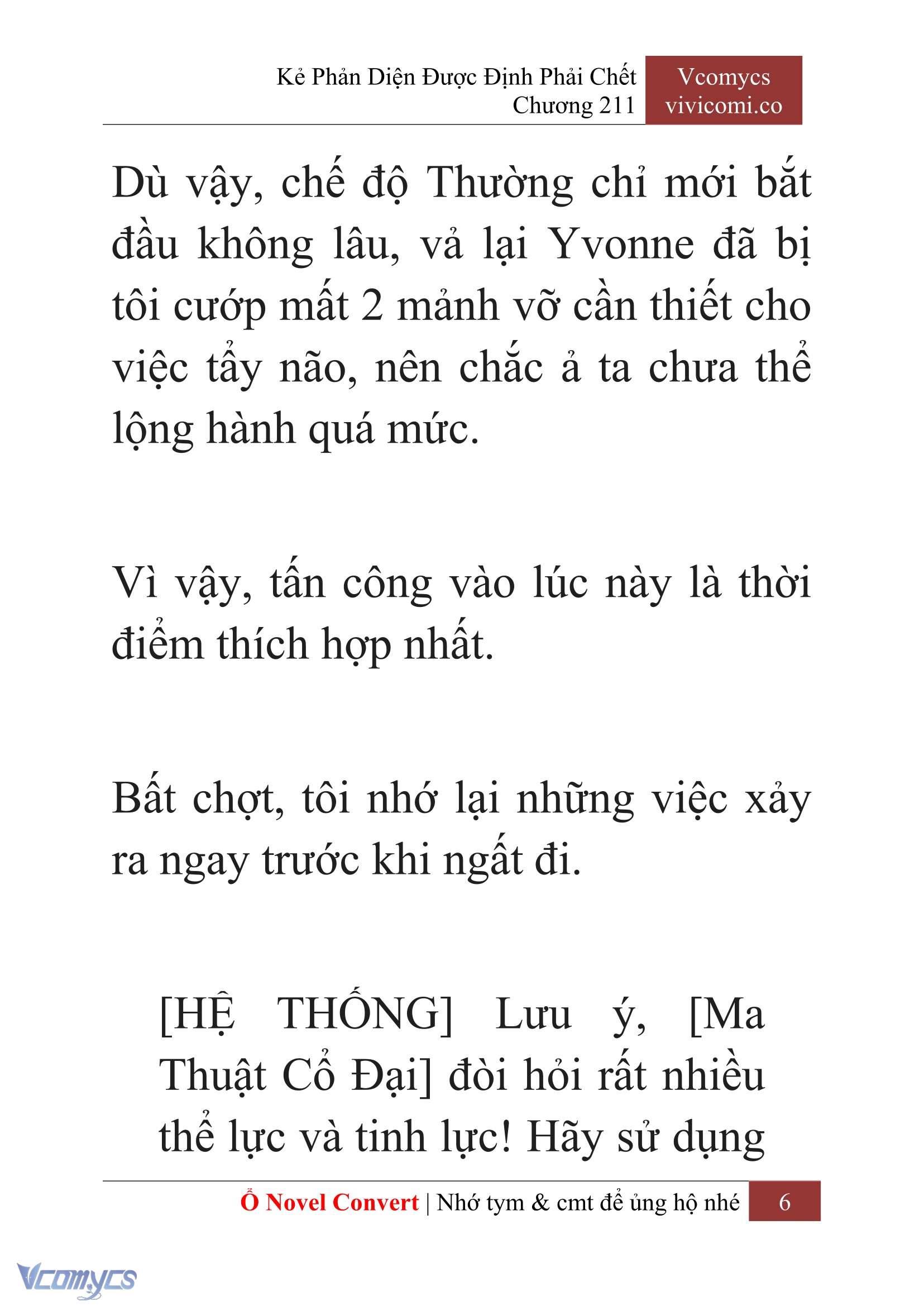 [Novel] Kẻ Phản Diện Được Định Phải Chết Chap 211 - Trang 2
