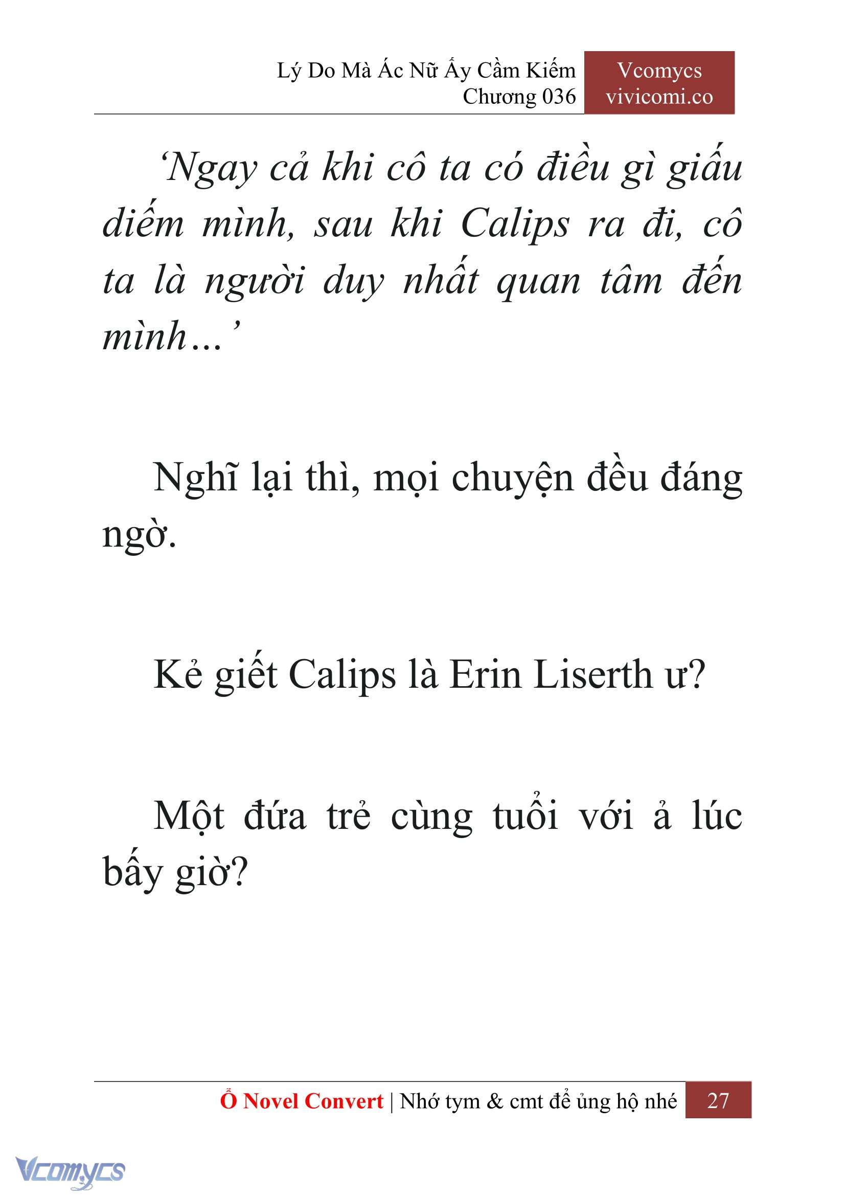 [Novel] Lý Do Mà Ác Nữ Ấy Cầm Kiếm Chap 36 - Trang 2