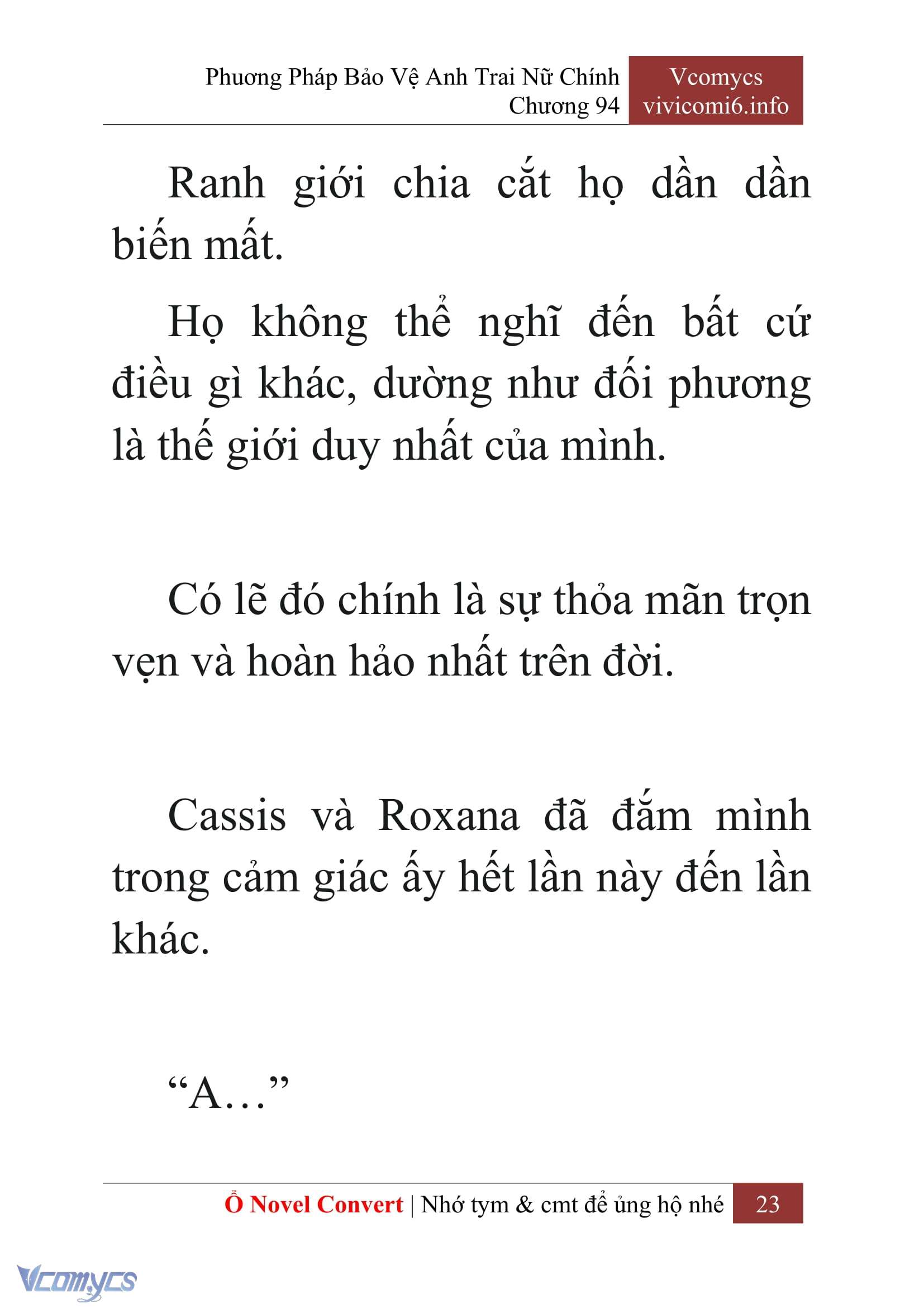 [Novel] Phương Pháp Bảo Vệ Anh Trai Nữ Chính Chap 94 - Trang 2