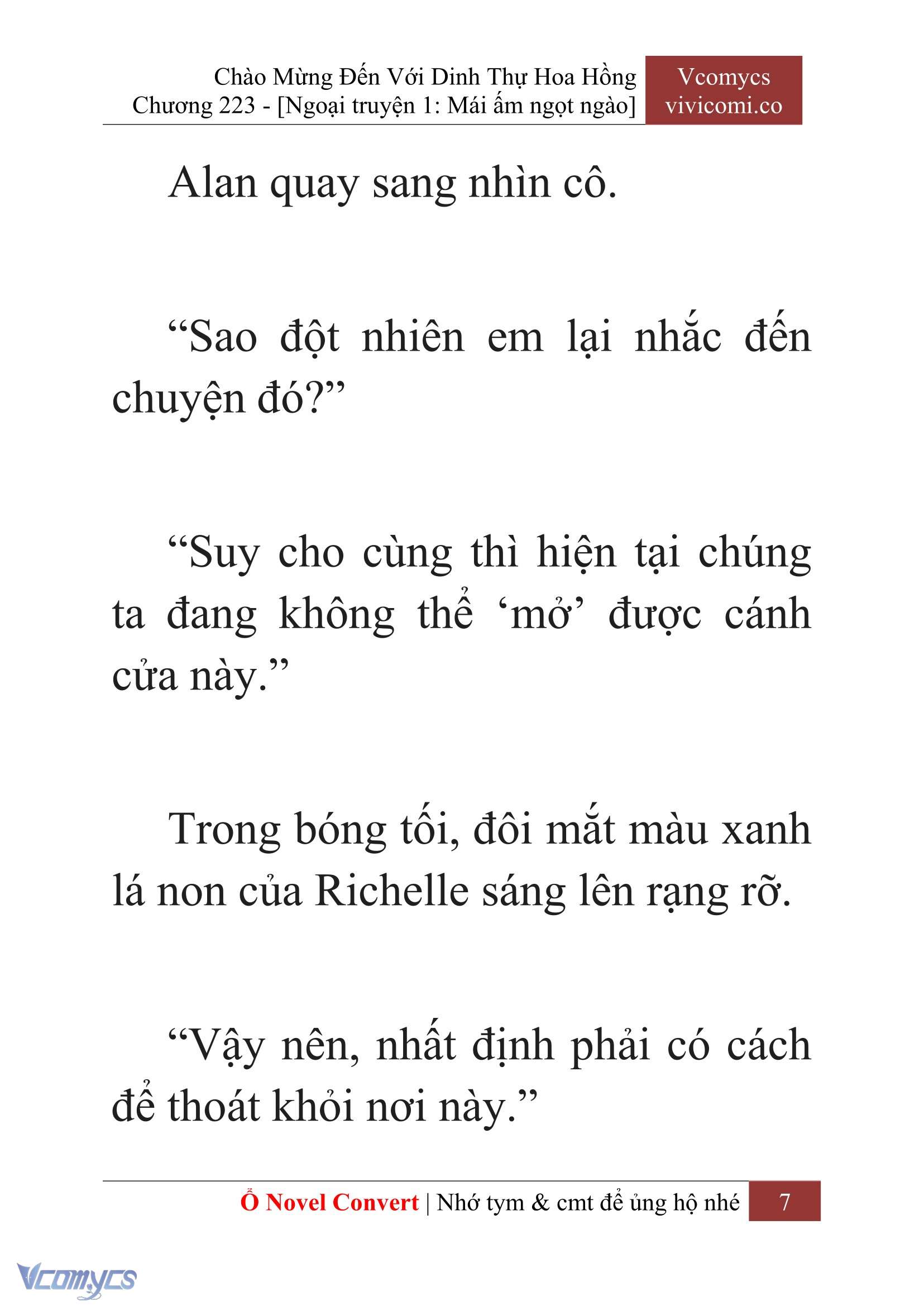 [Novel] Chào Mừng Đến Với Dinh Thự Hoa Hồng Chap 223 - Trang 2