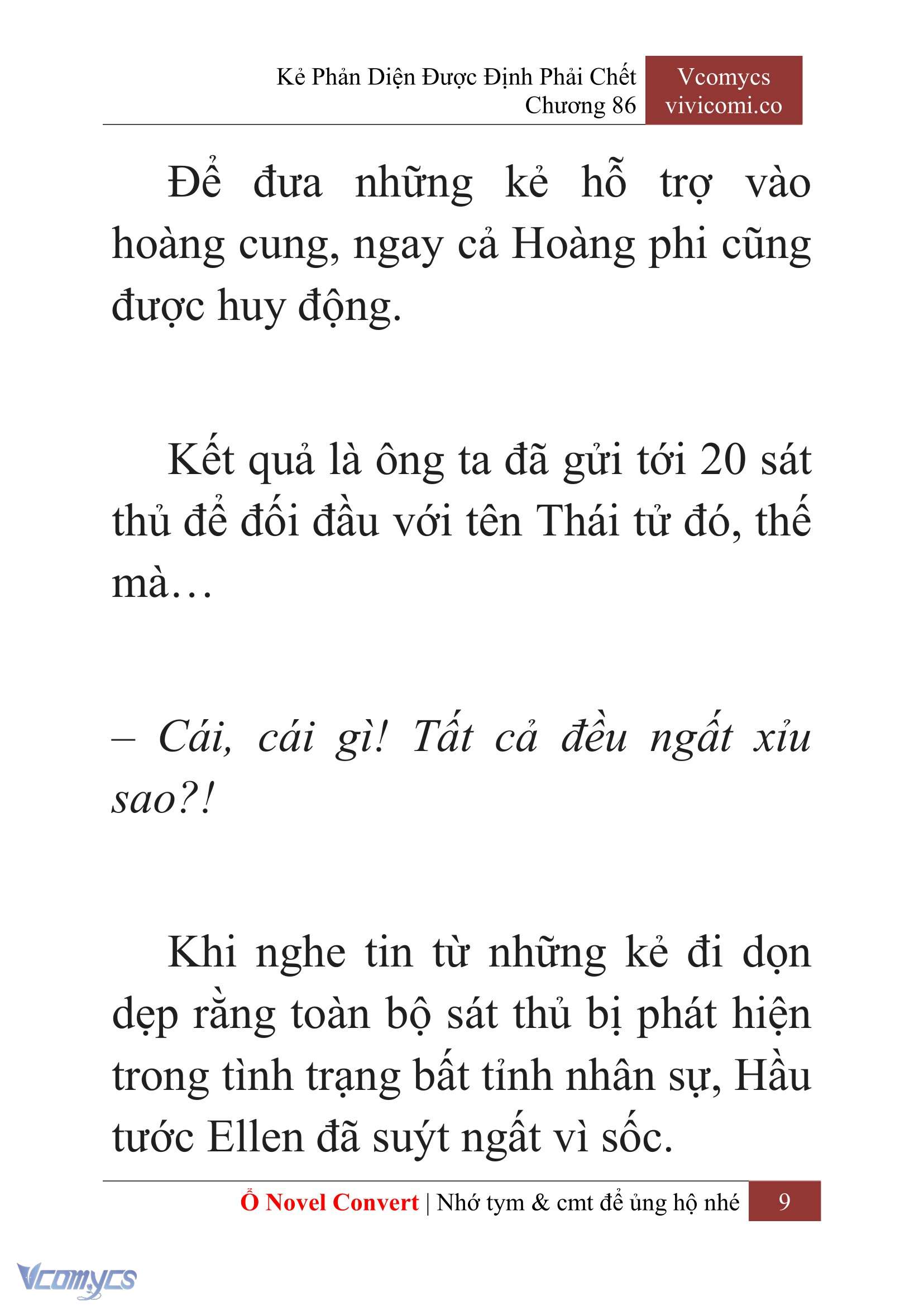 [Novel] Kẻ Phản Diện Được Định Phải Chết Chap 86 - Trang 2