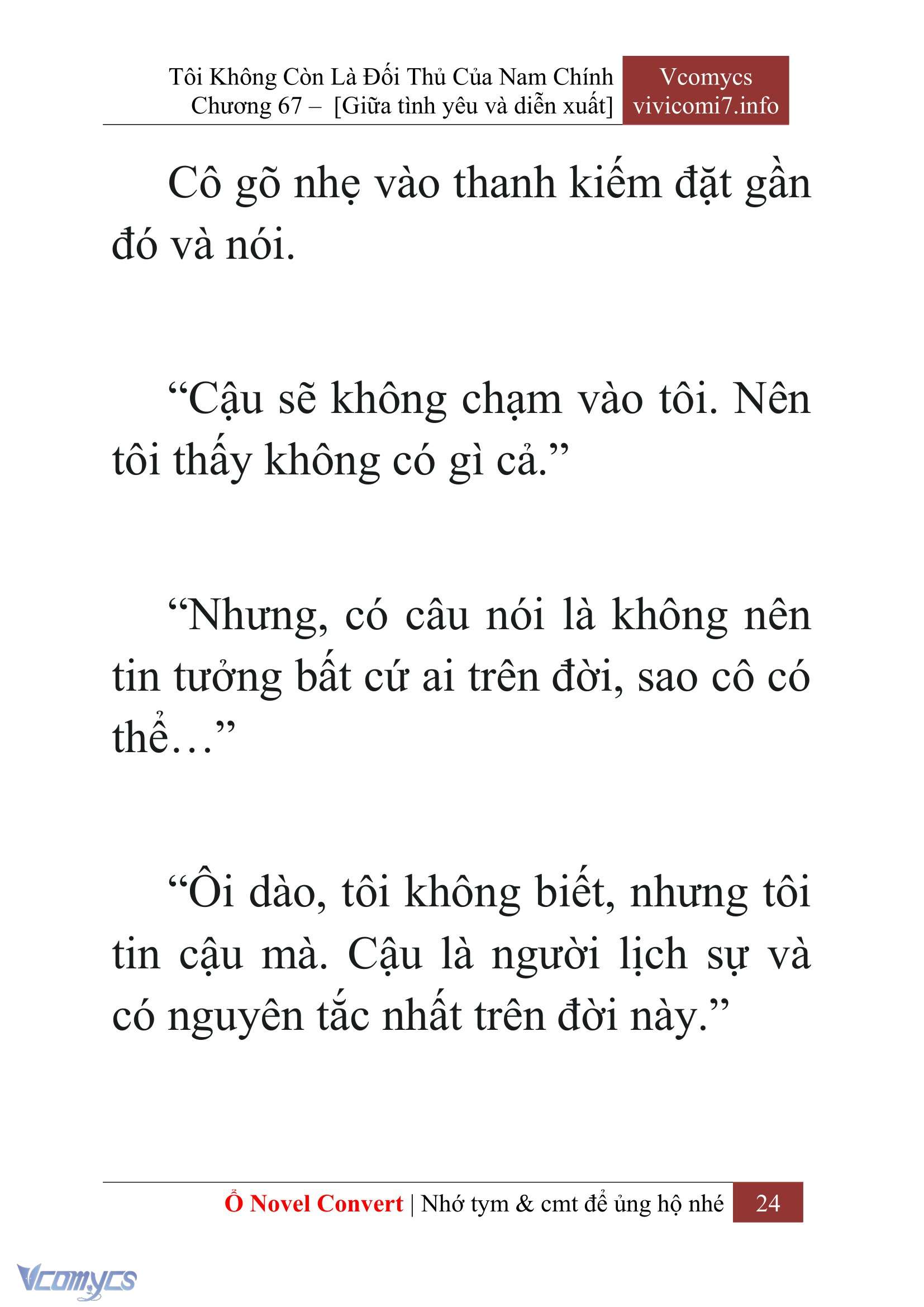 [Novel] Tôi Không Còn Là Đối Thủ Của Nam Chính Chap 67 - Trang 2