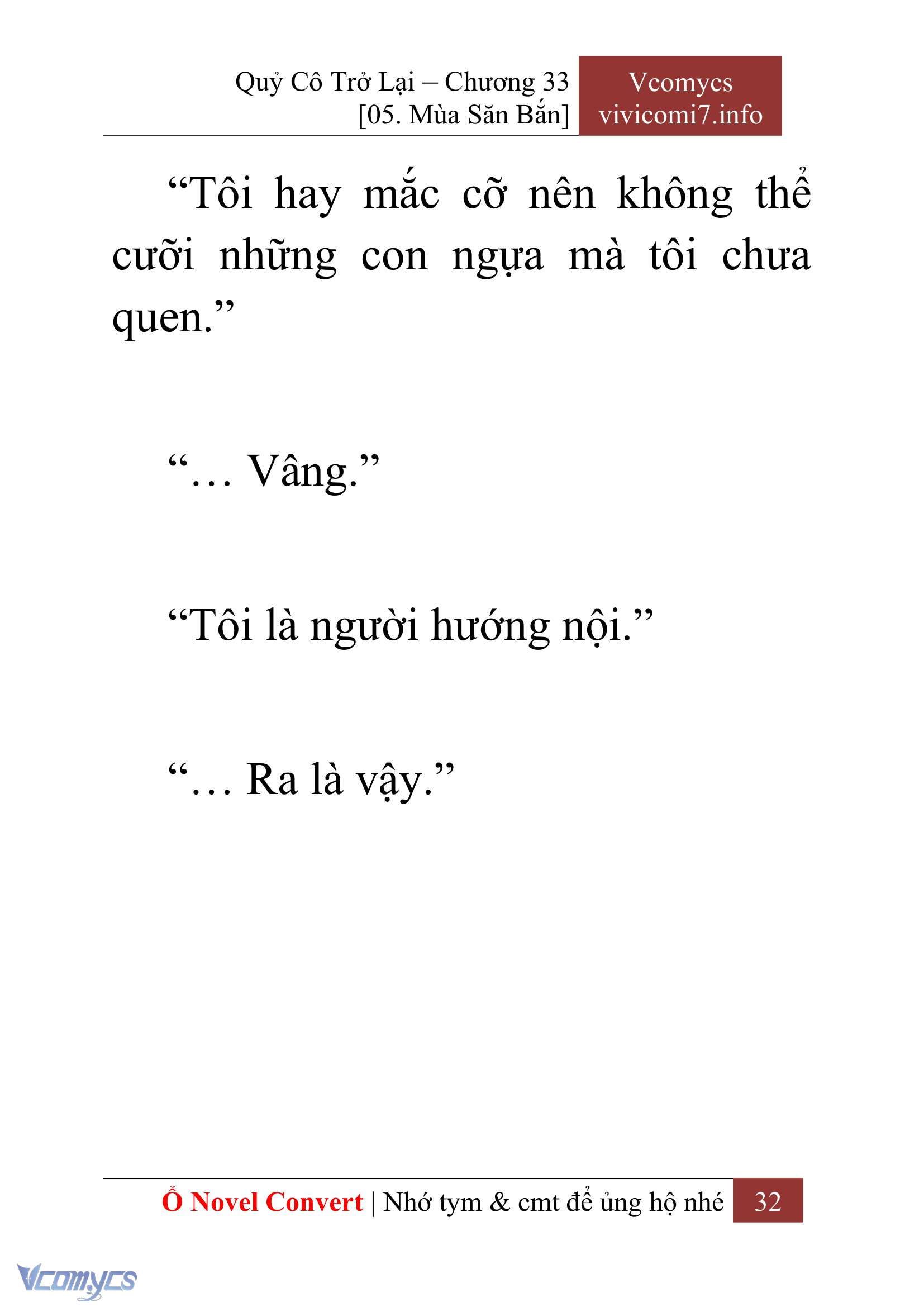 [Novel] Quý Cô Trở Lại Chap 33 - Trang 2