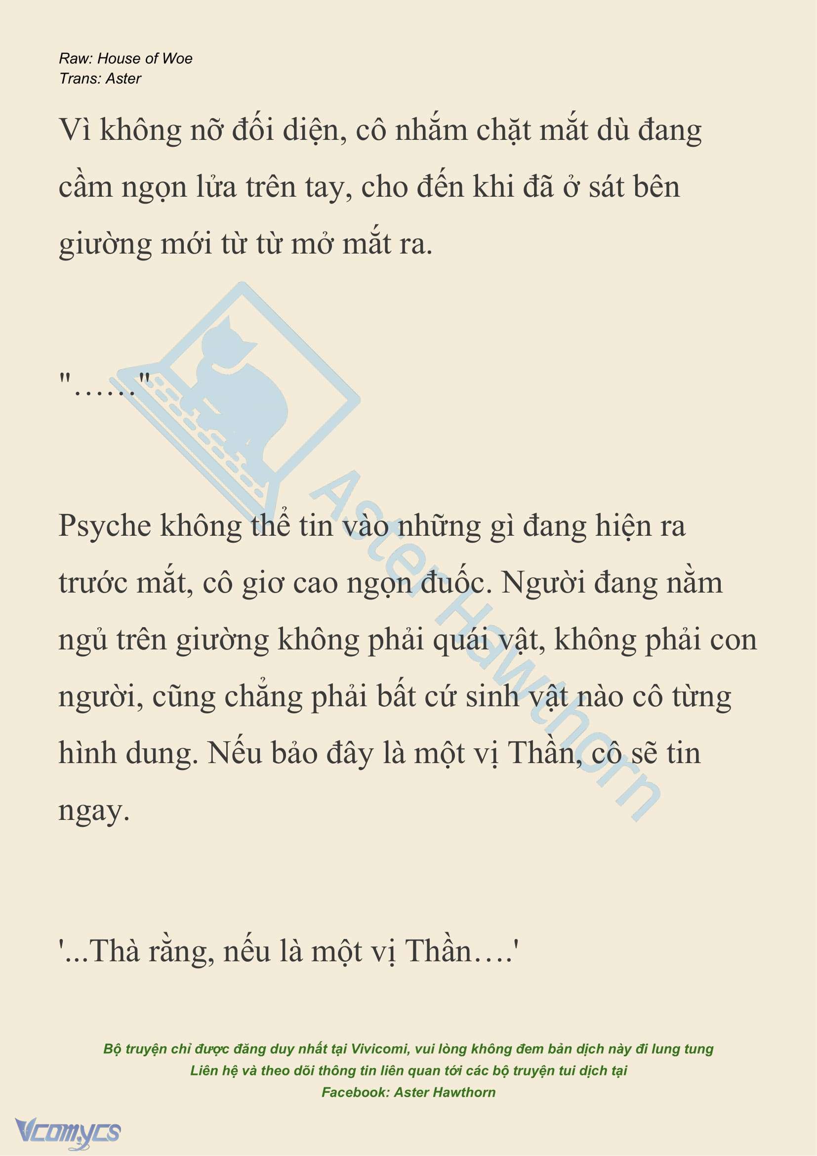 [NOVEL] Dành Cho Các Nữ Thần: Dành cho Psyche Chap 35 - Trang 2