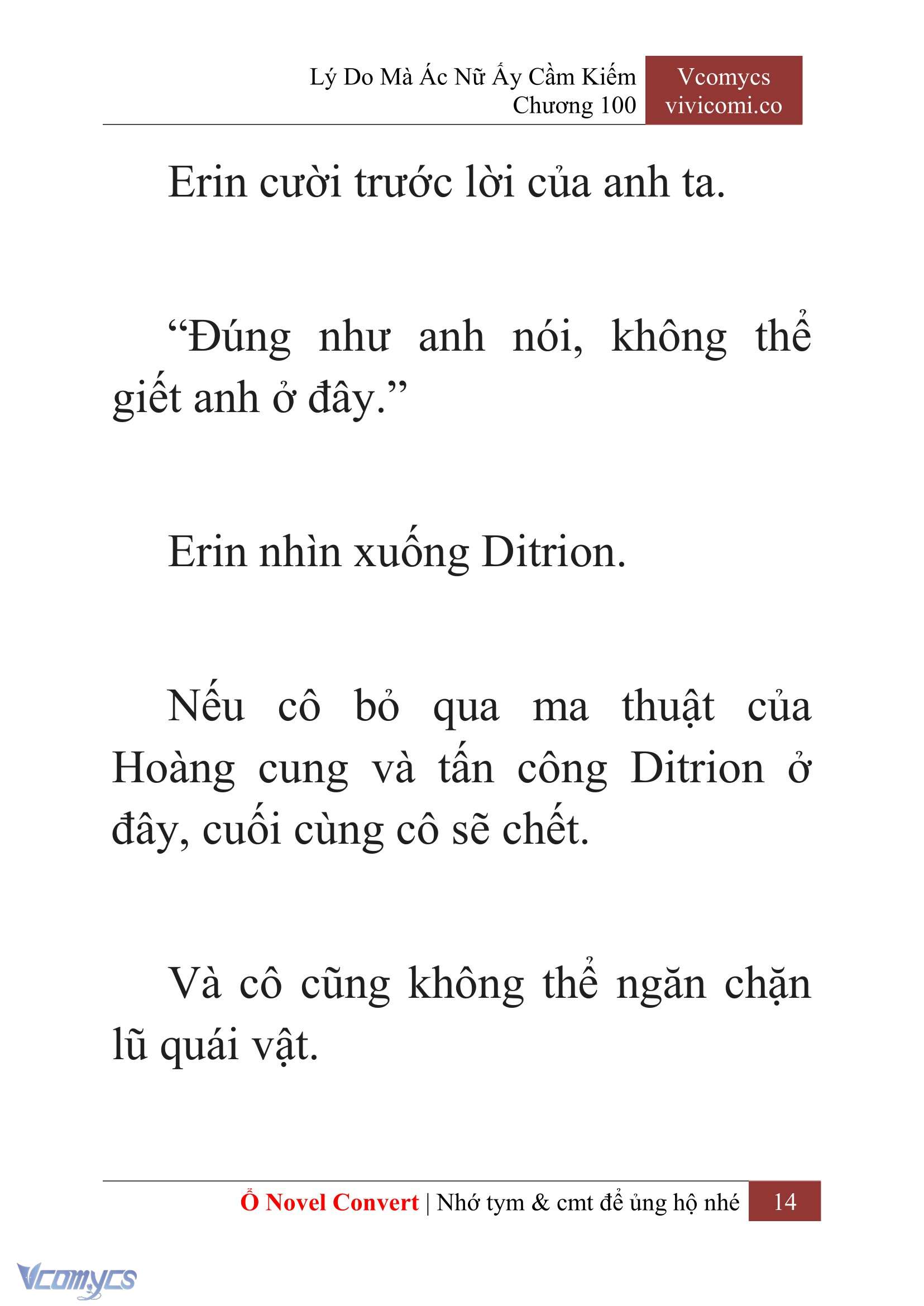 [Novel] Lý Do Mà Ác Nữ Ấy Cầm Kiếm Chap 100 - Trang 2