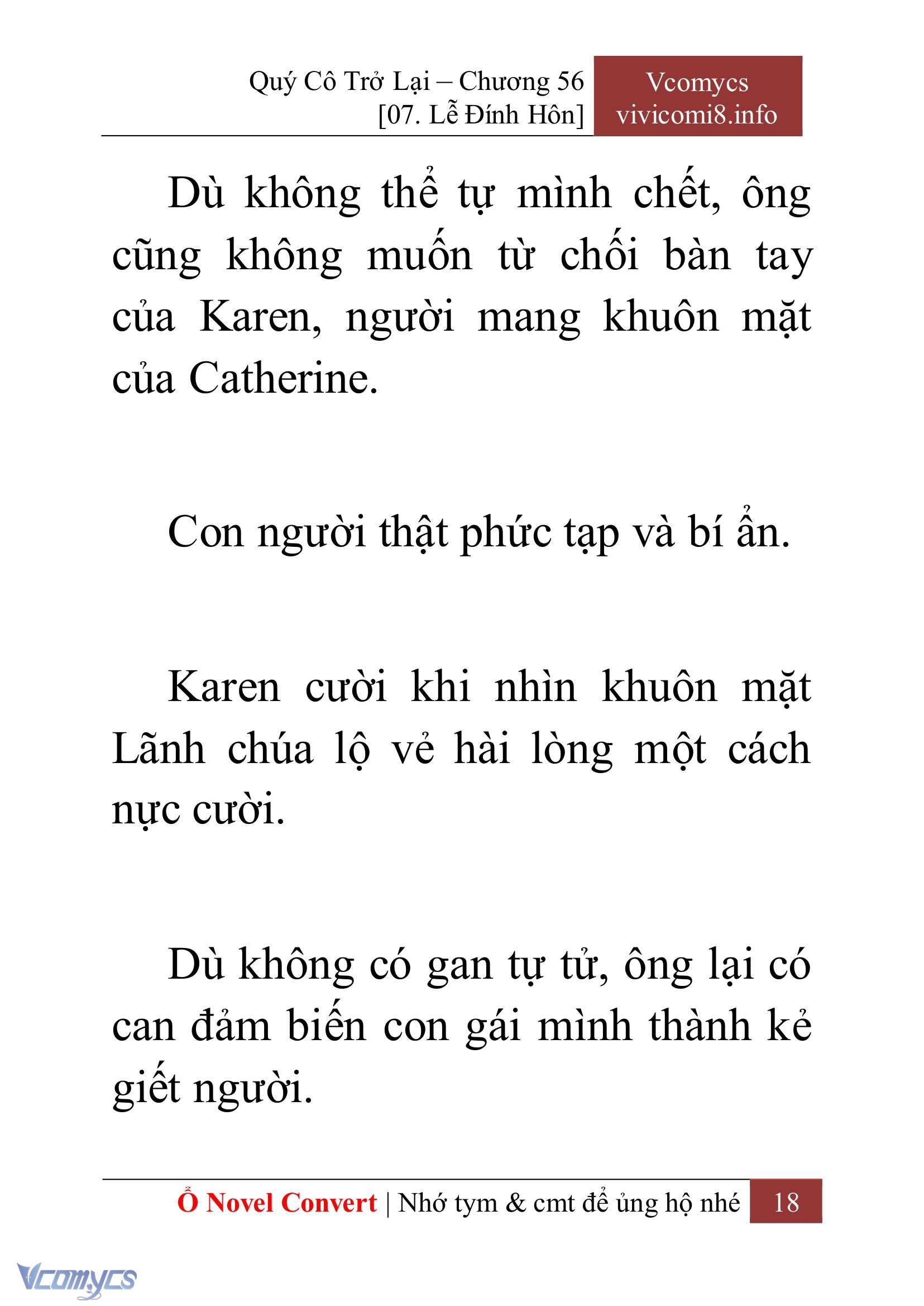 [Novel] Quý Cô Trở Lại Chap 56 - Trang 2