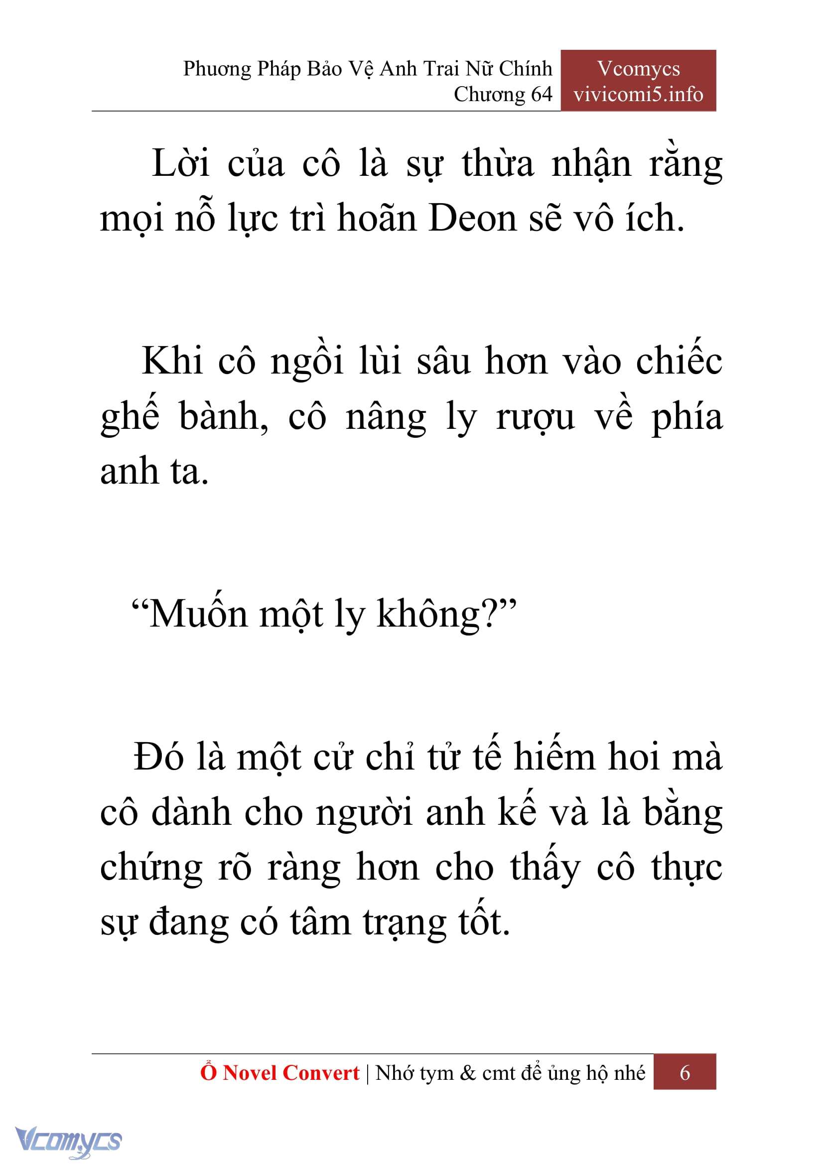 [Novel] Phương Pháp Bảo Vệ Anh Trai Nữ Chính Chap 64 - Trang 2