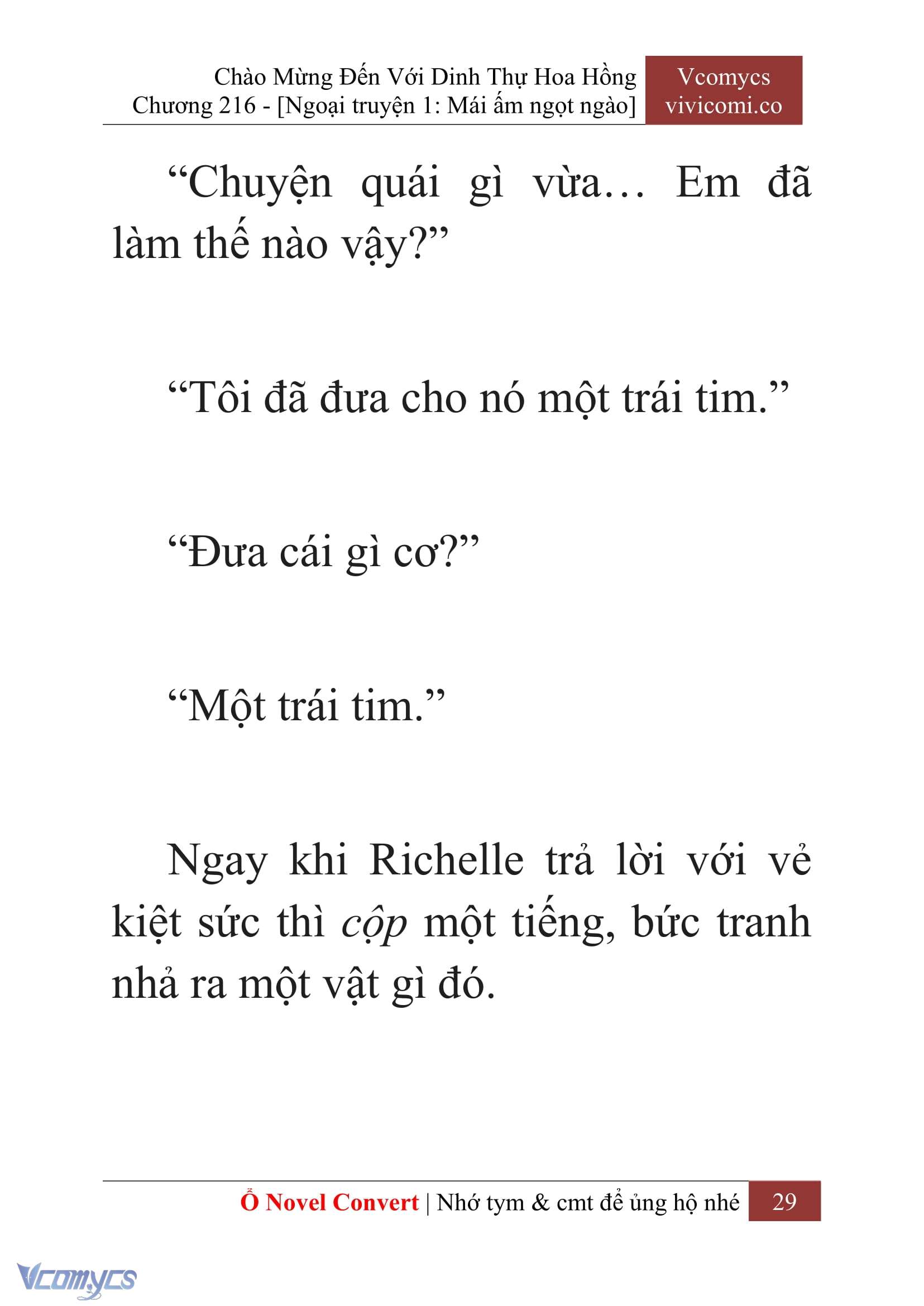 [Novel] Chào Mừng Đến Với Dinh Thự Hoa Hồng Chap 216 - Trang 2
