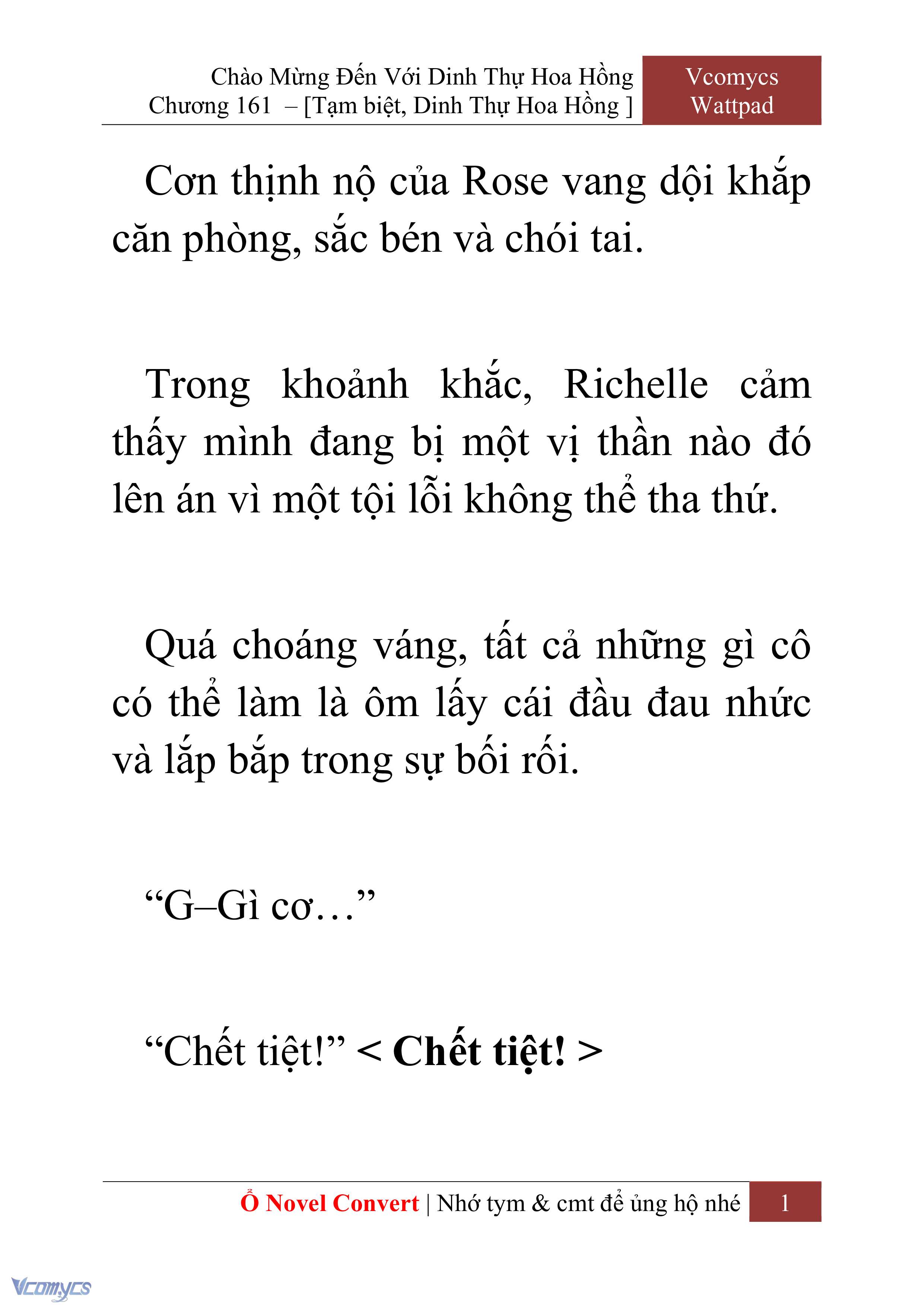 [Novel] Chào Mừng Đến Với Dinh Thự Hoa Hồng Chap 161 - Trang 2