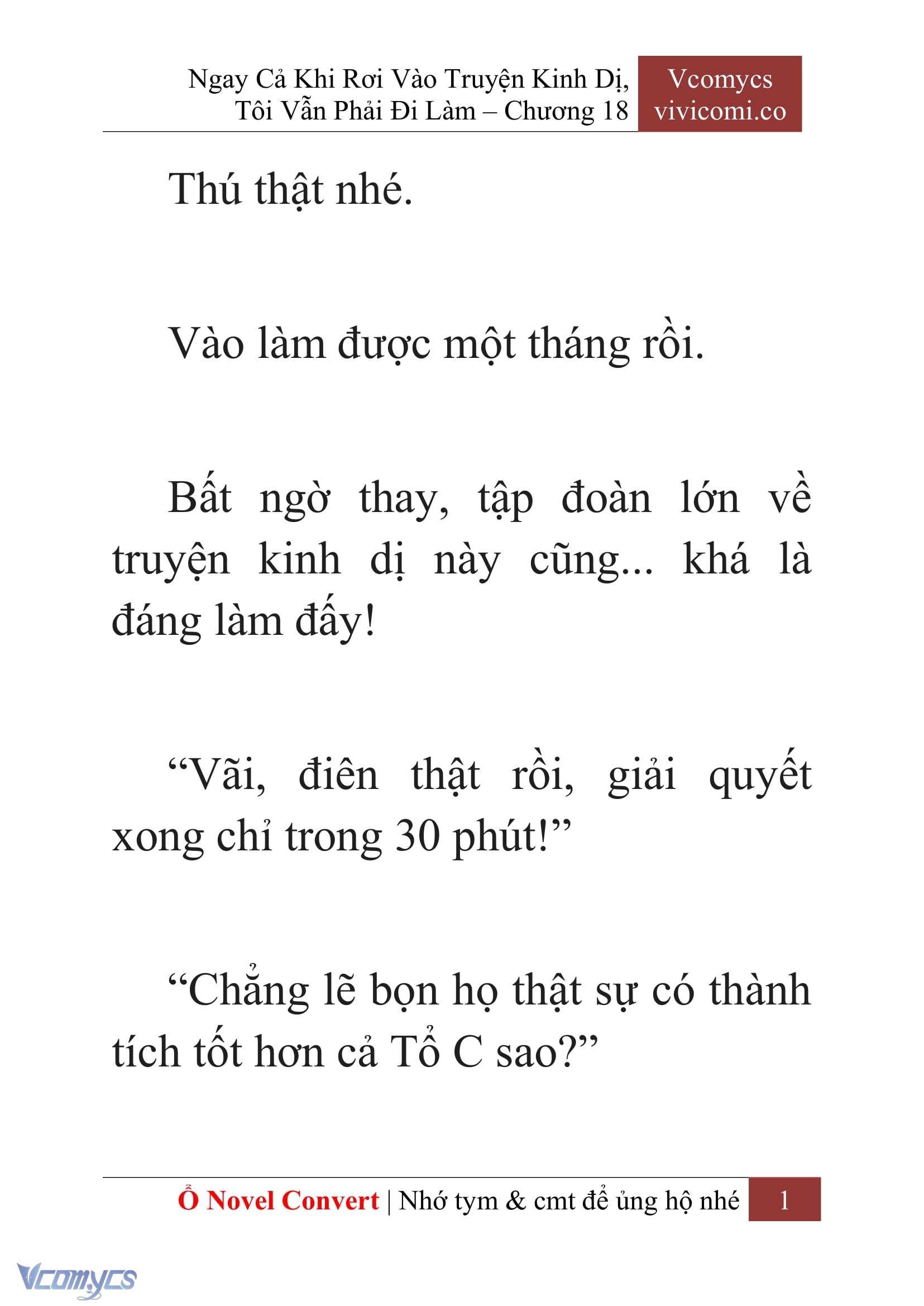 [Novel] Ngay Cả Khi Rơi Vào Truyện Kinh Dị, Tôi Vẫn Phải Đi Làm Chap 18 - Trang 2