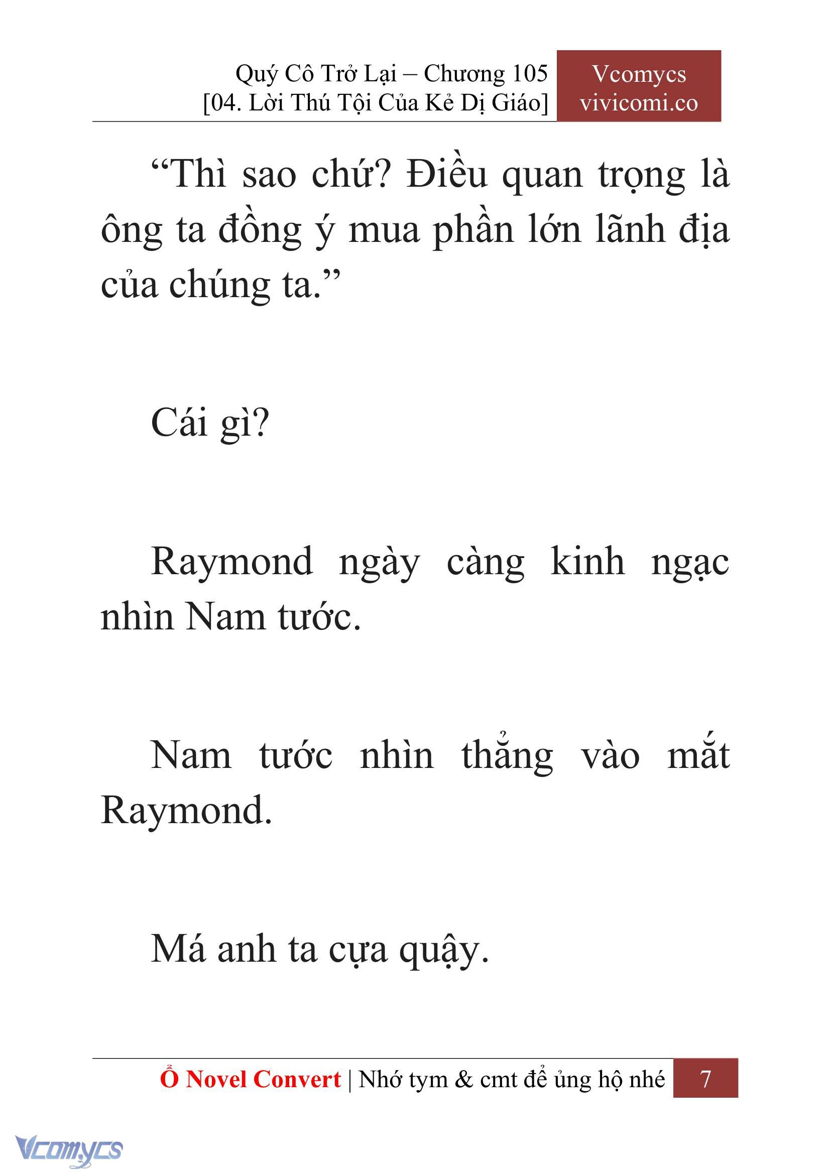 [Novel] Quý Cô Trở Lại Chap 105 - Trang 2