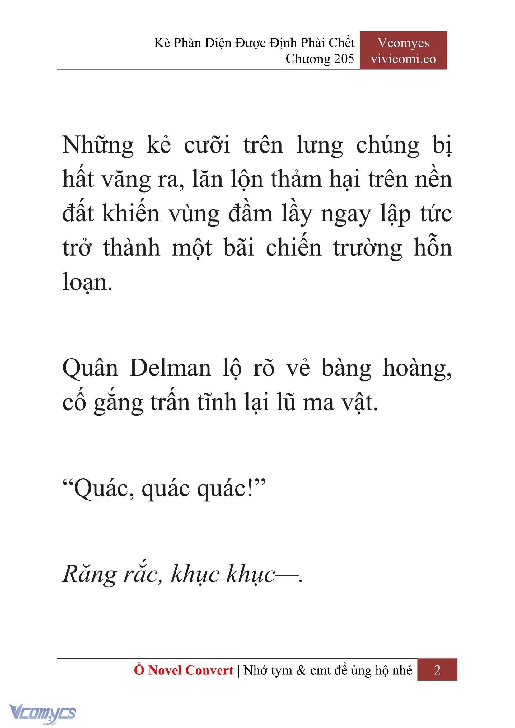 [Novel] Kẻ Phản Diện Được Định Phải Chết Chap 205 - Trang 2
