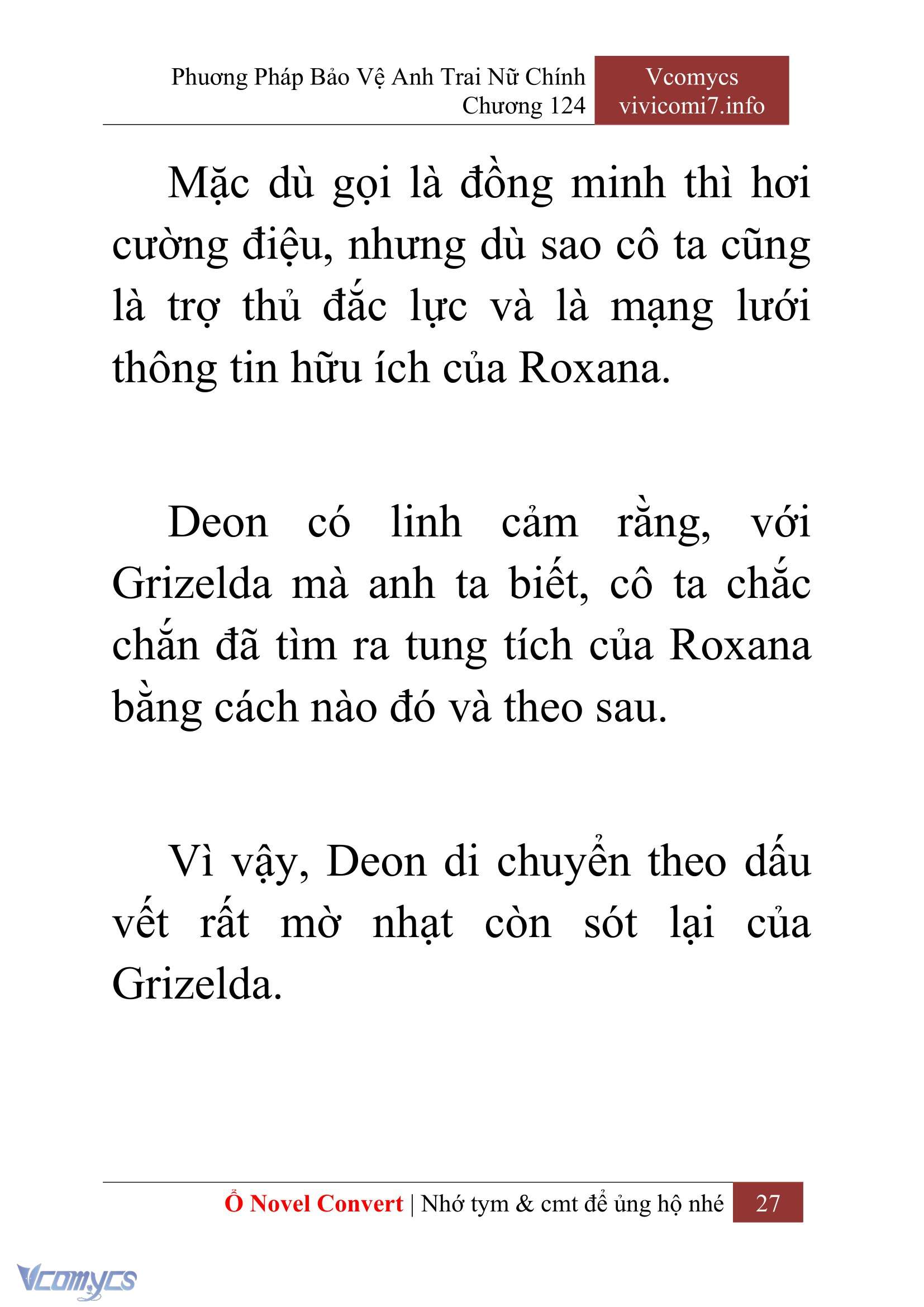 [Novel] Phương Pháp Bảo Vệ Anh Trai Nữ Chính Chap 124 - Trang 2