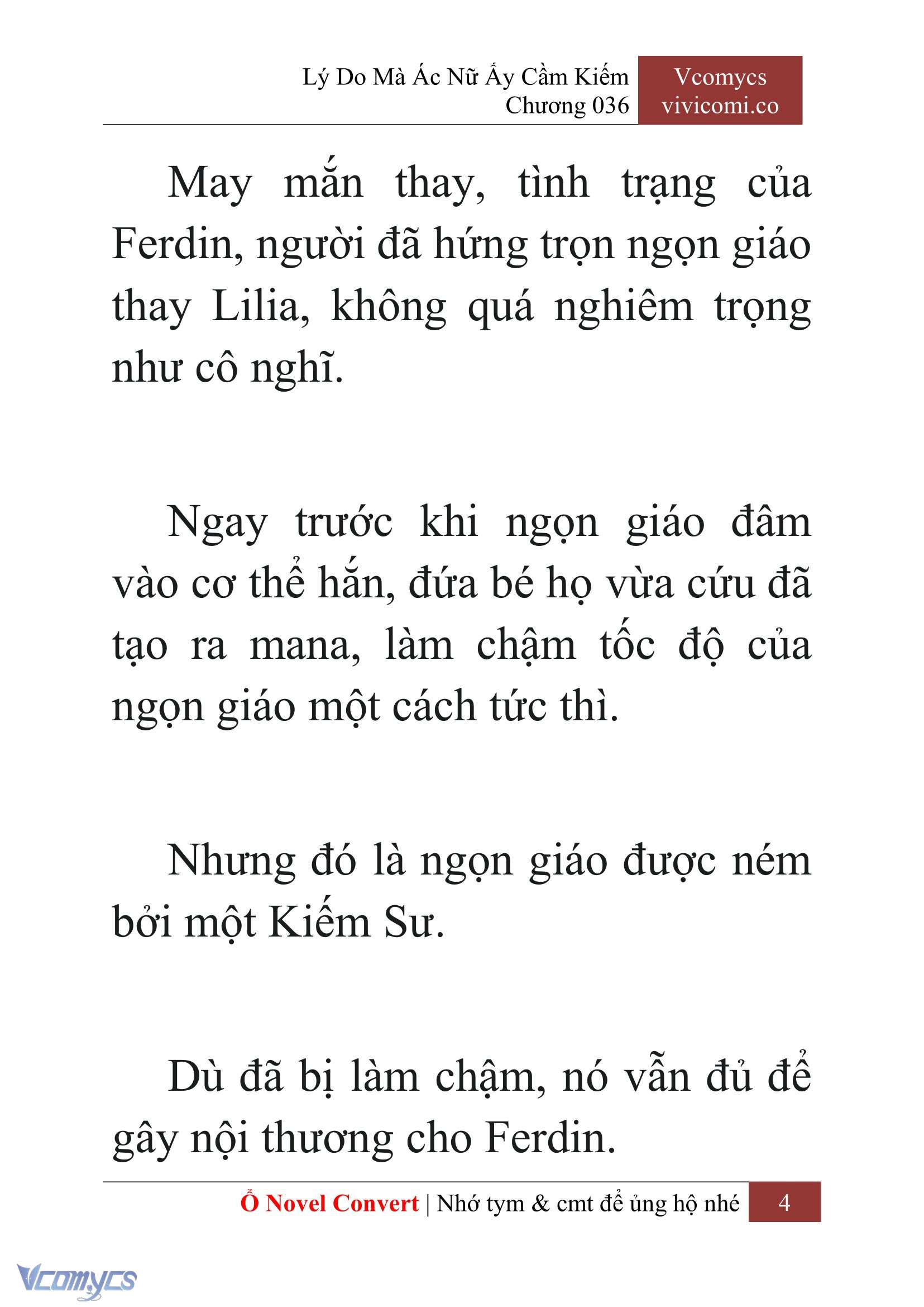 [Novel] Lý Do Mà Ác Nữ Ấy Cầm Kiếm Chap 36 - Trang 2