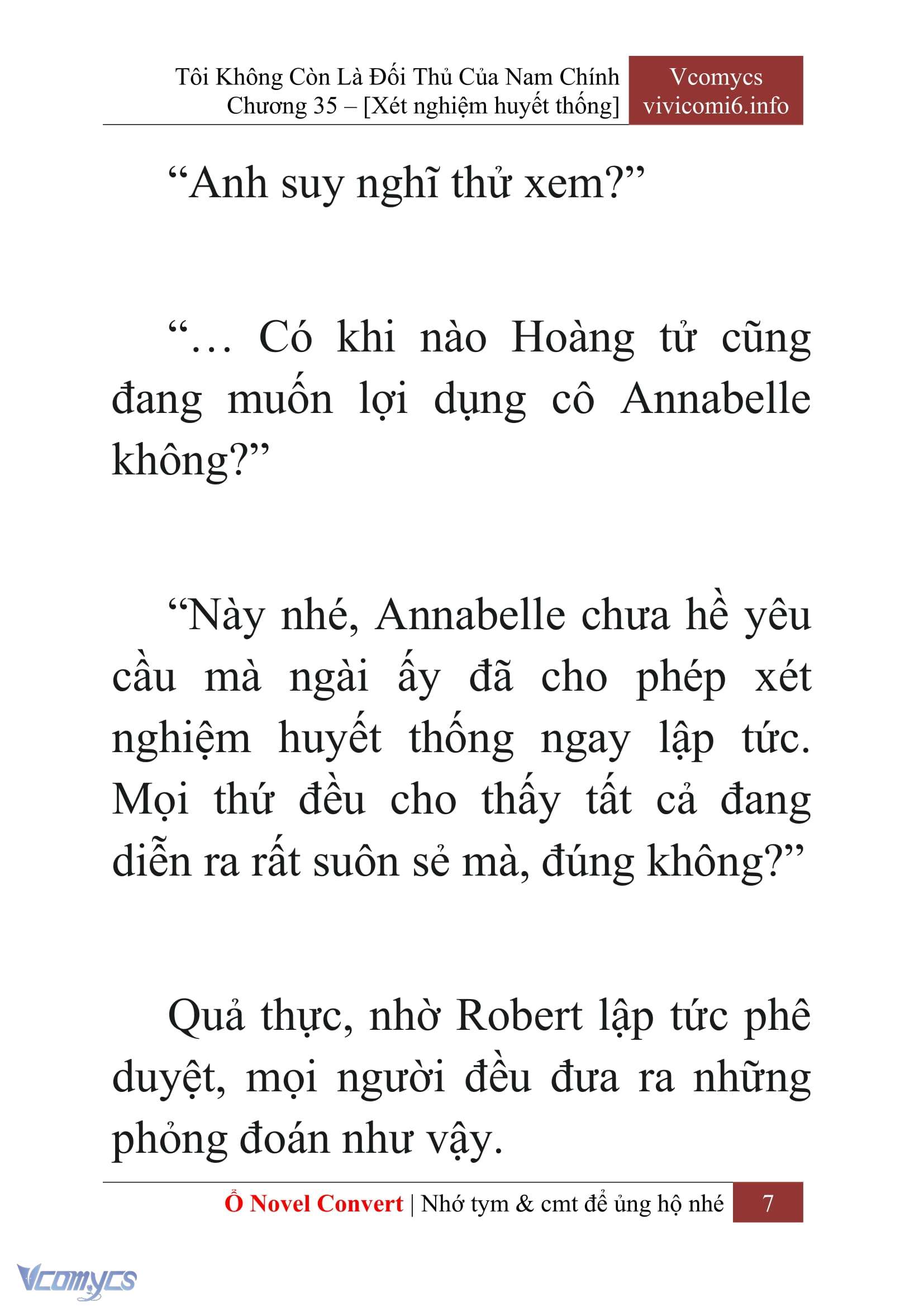 [Novel] Tôi Không Còn Là Đối Thủ Của Nam Chính Chap 35 - Trang 2