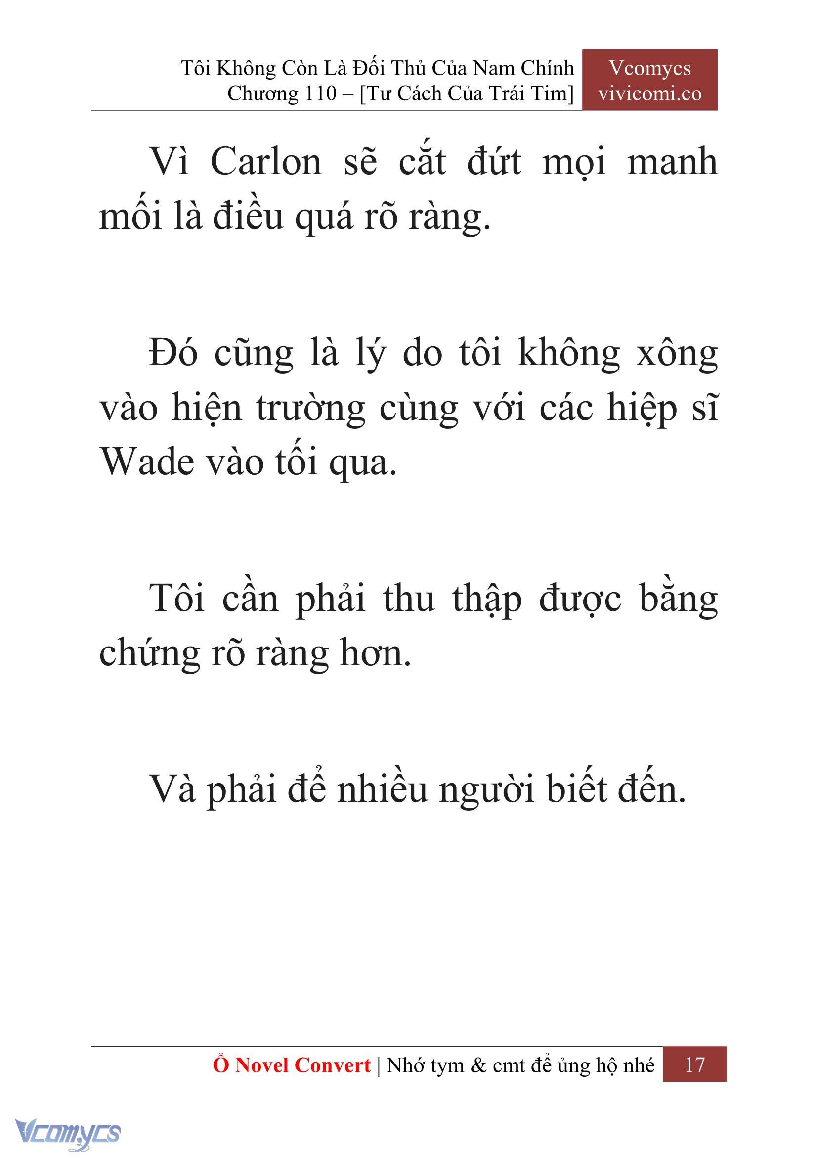 [Novel] Tôi Không Còn Là Đối Thủ Của Nam Chính Chap 110 - Trang 2