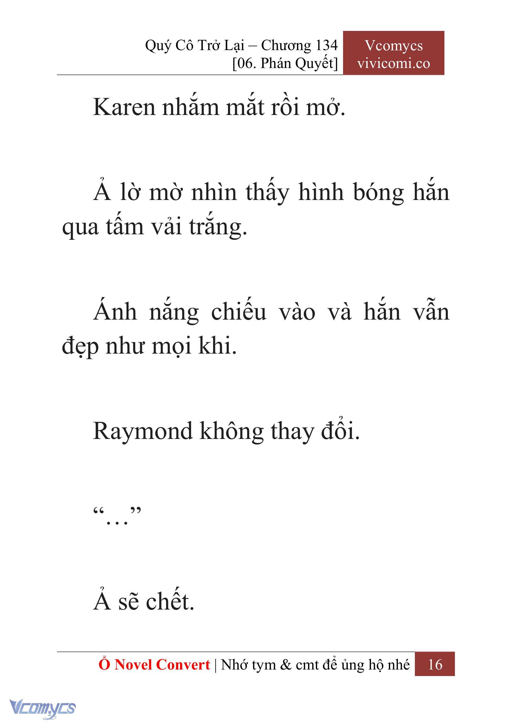 [Novel] Quý Cô Trở Lại Chap 134 - Trang 2