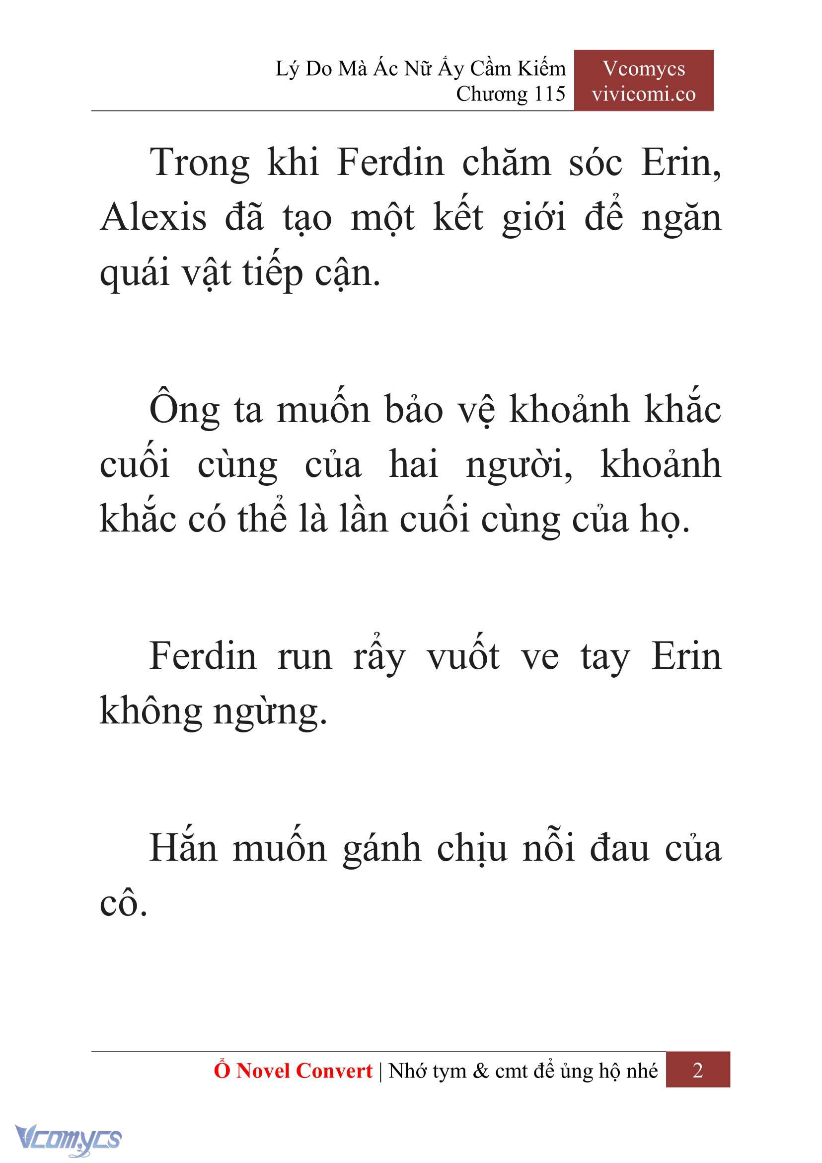 [Novel] Lý Do Mà Ác Nữ Ấy Cầm Kiếm Chap 115 - Trang 2