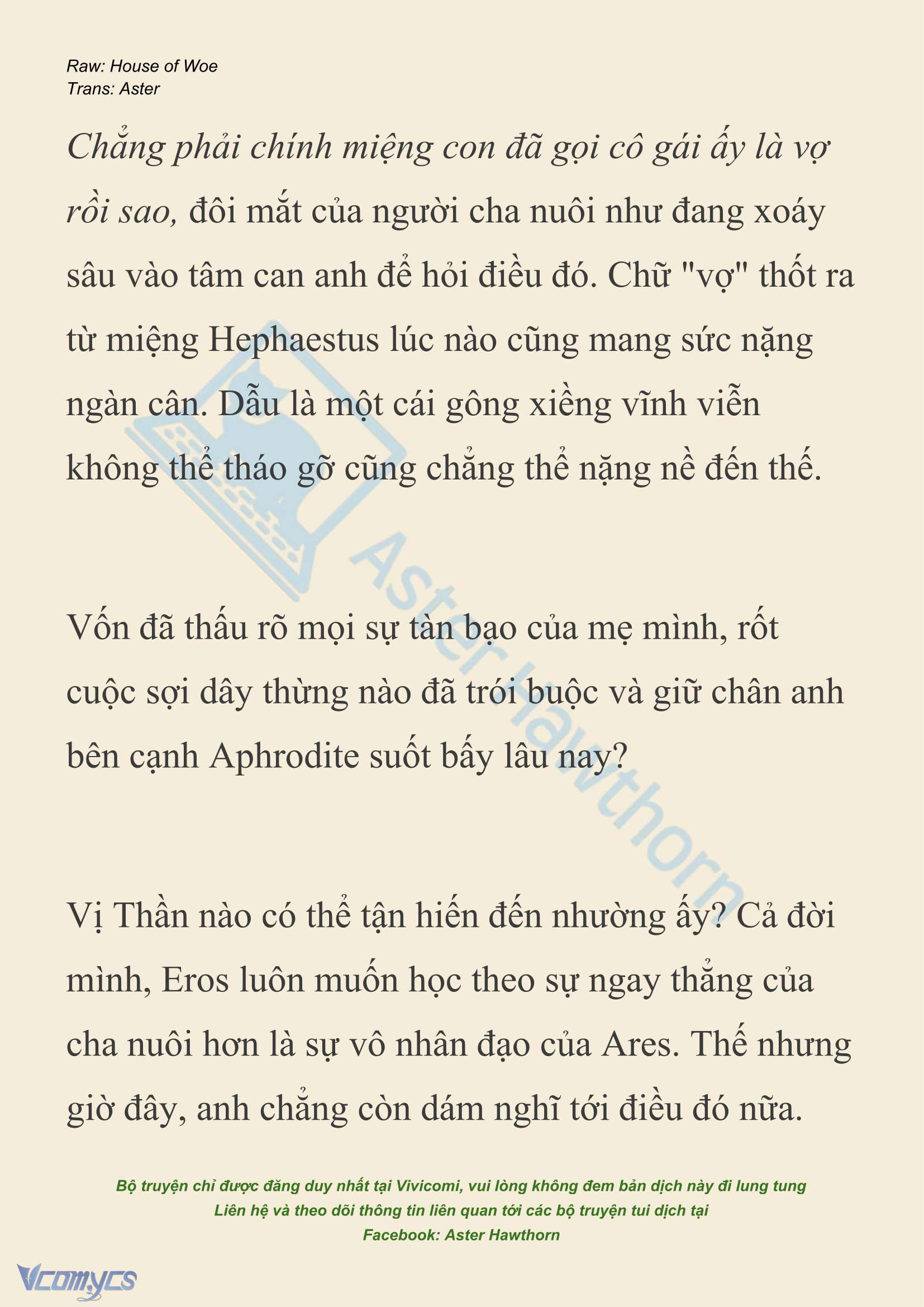 [NOVEL] Dành Cho Các Nữ Thần: Dành cho Psyche Chap 41 - Next 