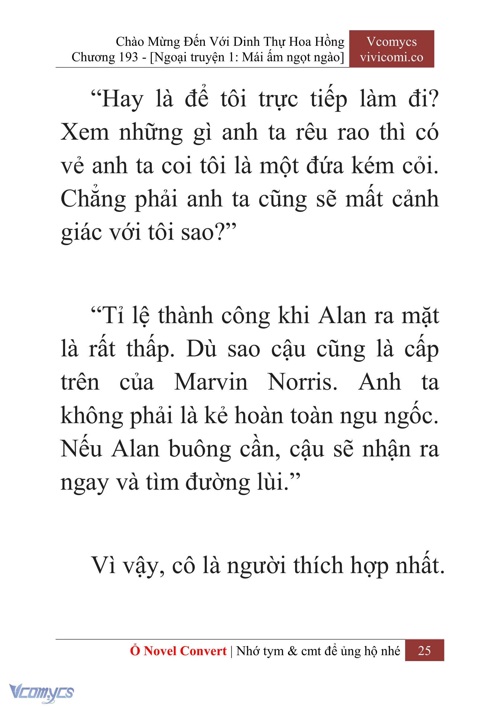 [Novel] Chào Mừng Đến Với Dinh Thự Hoa Hồng Chap 193 - Trang 2