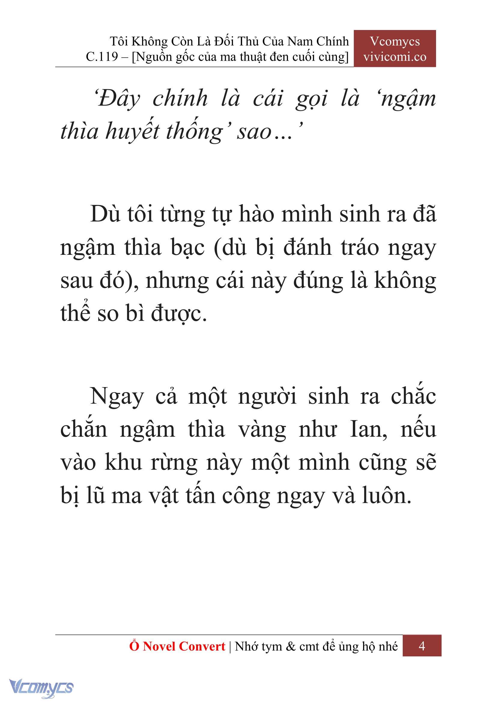 [Novel] Tôi Không Còn Là Đối Thủ Của Nam Chính Chap 119 - Trang 2