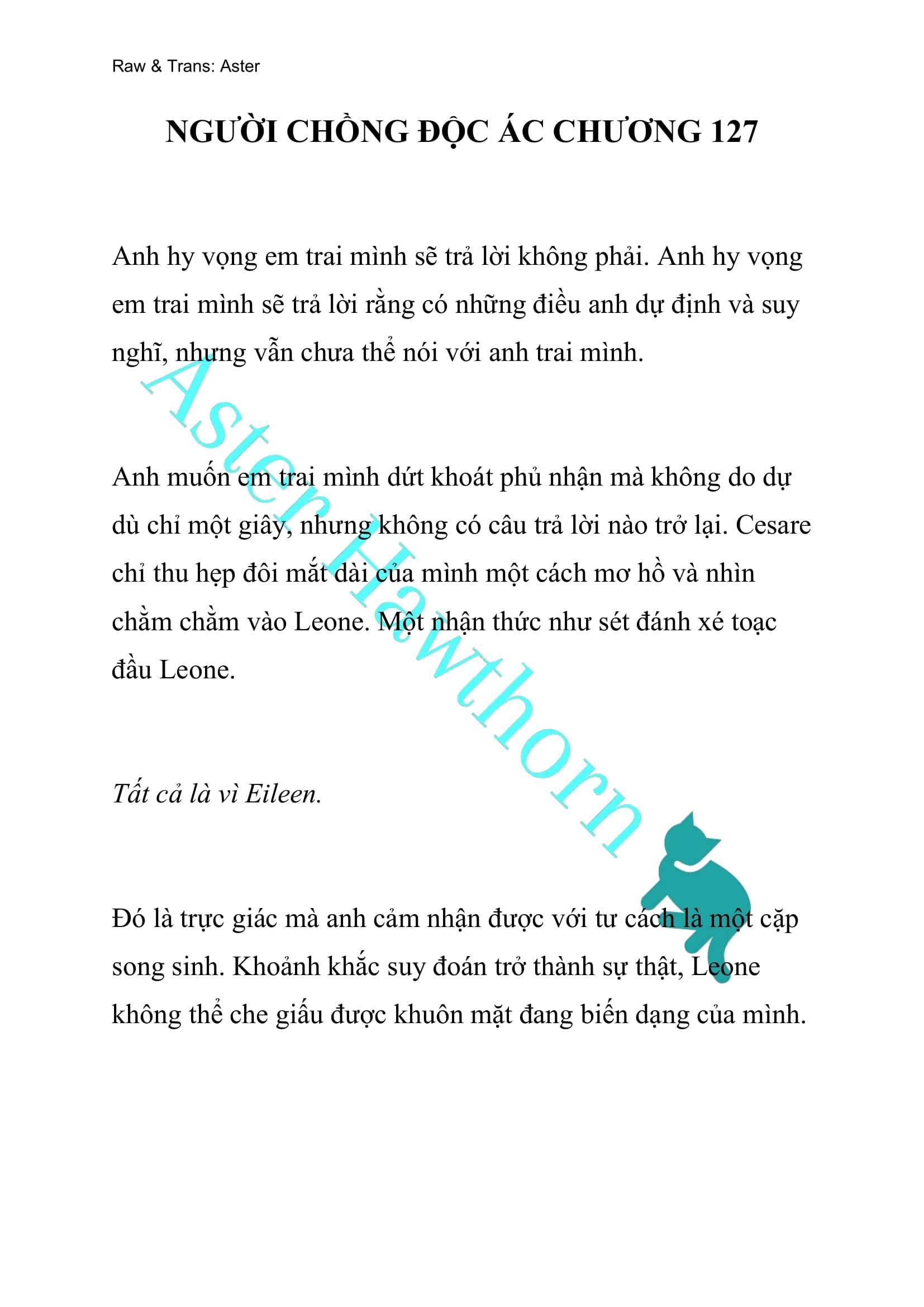 [NOVEL] Người Chồng Độc Ác Chap 127 - Next Chap 128