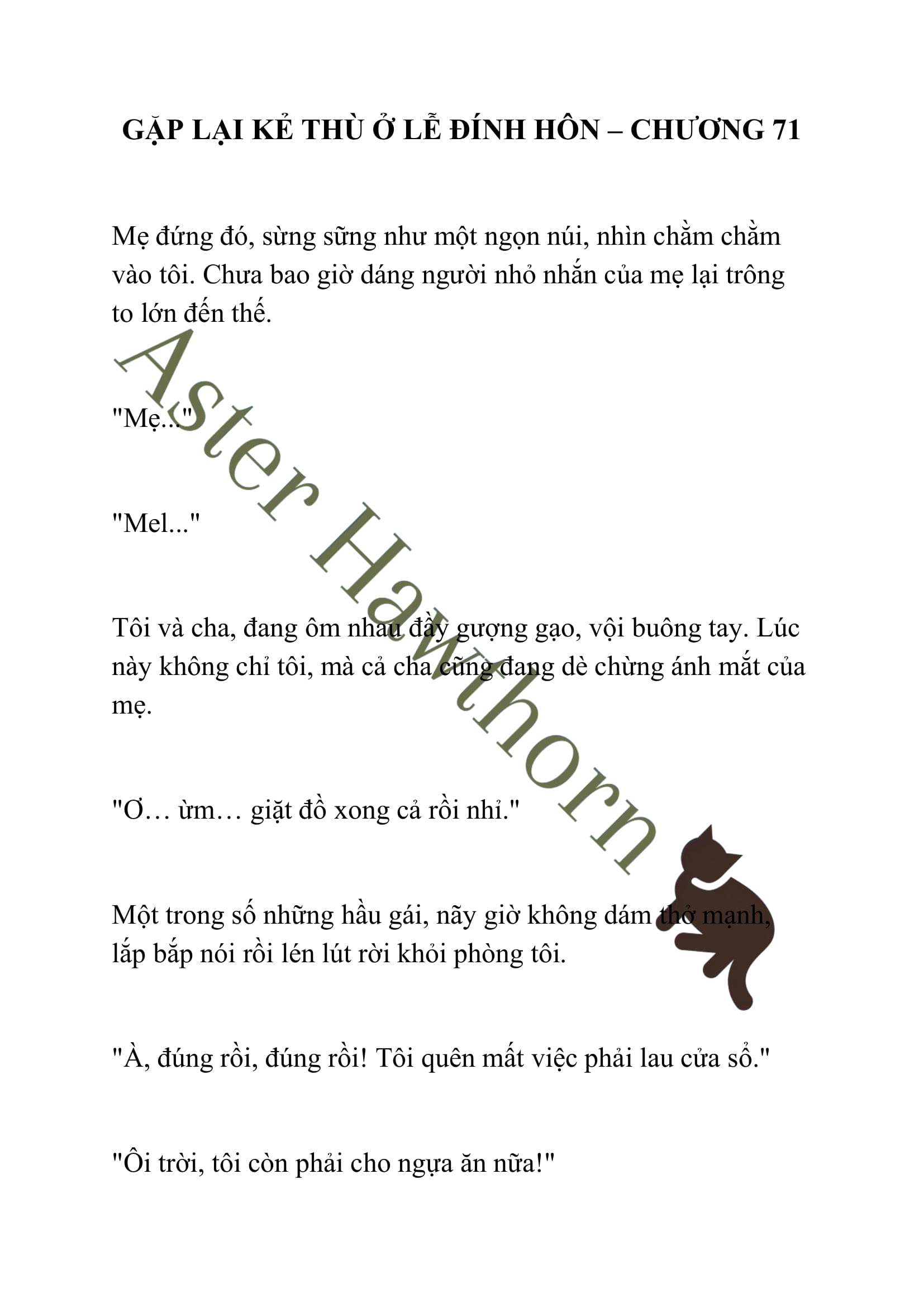 [NOVEL] Gặp Lại Kẻ Thù Ở Lễ Đính Hôn Chap 71 - Trang 2