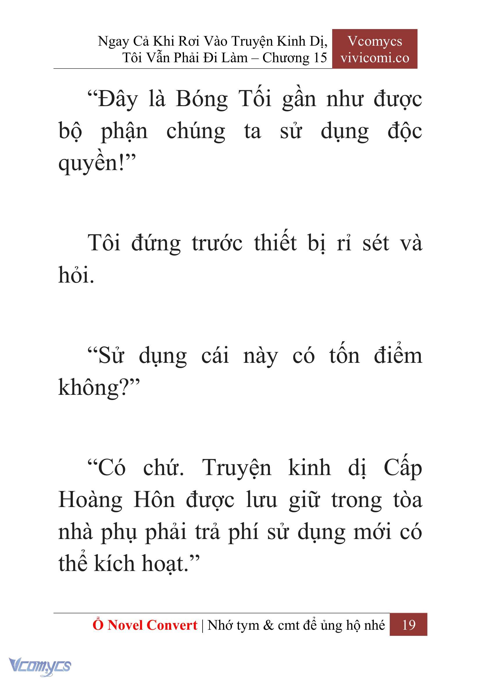 [Novel] Ngay Cả Khi Rơi Vào Truyện Kinh Dị, Tôi Vẫn Phải Đi Làm Chap 15 - Trang 2