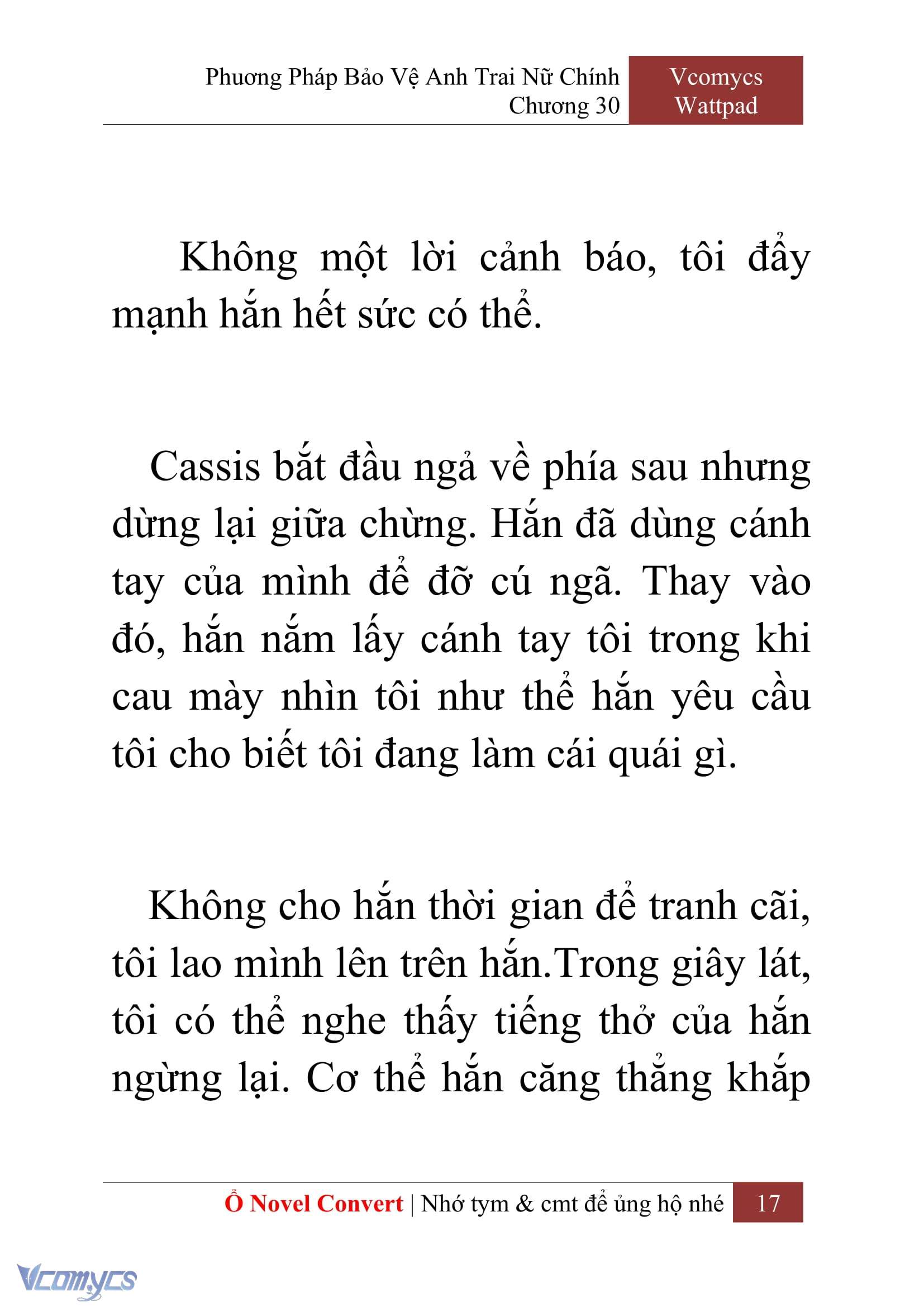 [Novel] Phương Pháp Bảo Vệ Anh Trai Nữ Chính Chap 30 - Trang 2