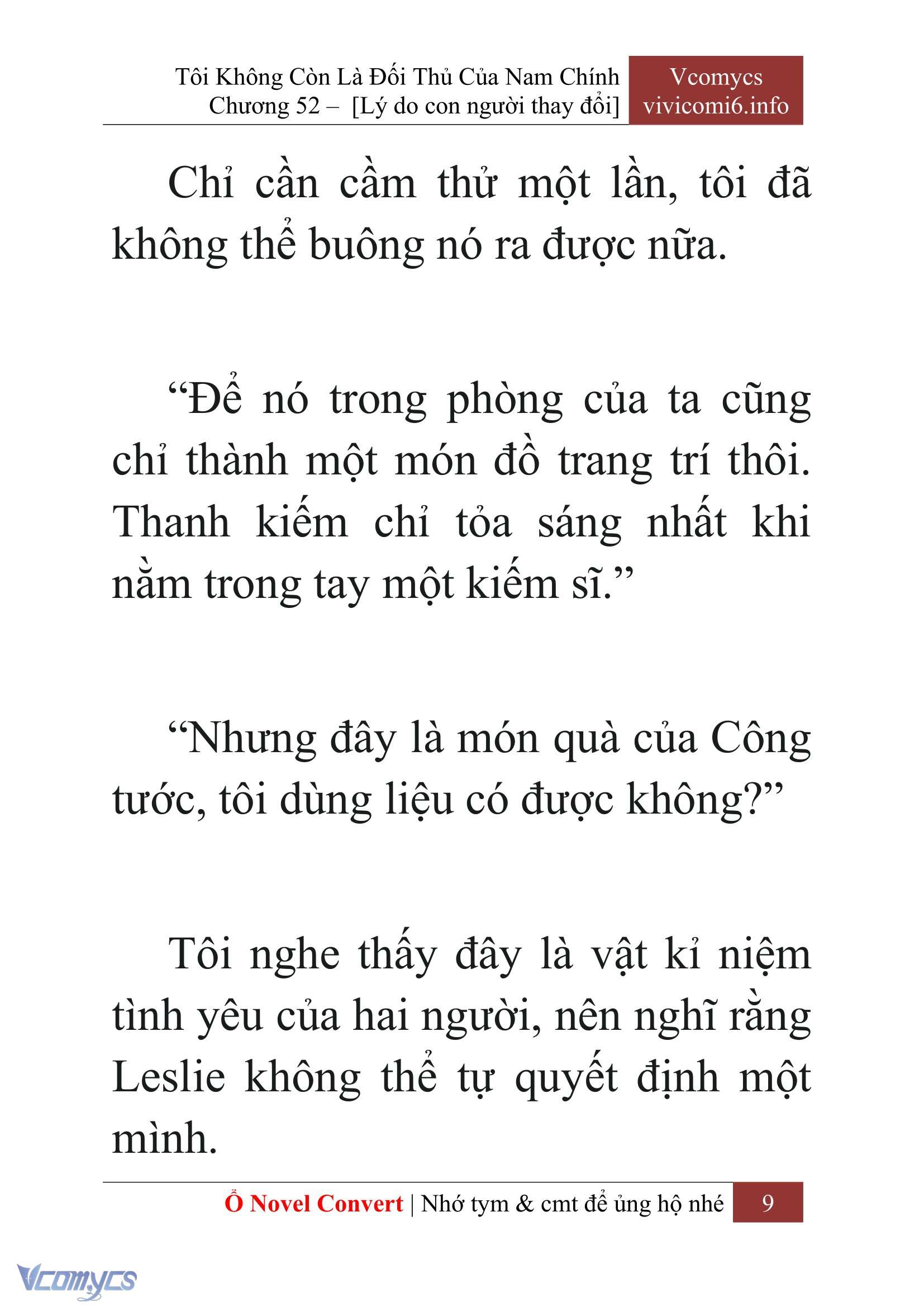 [Novel] Tôi Không Còn Là Đối Thủ Của Nam Chính Chap 52 - Trang 2