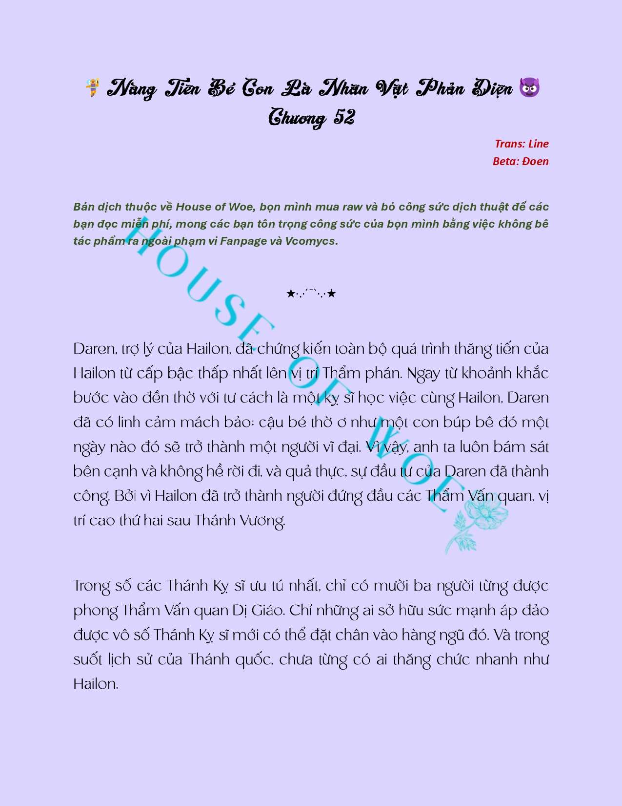 [NOVEL] NÀNG TIÊN BÉ CON LÀ NHÂN VẬT PHẢN DIỆN Chap 52 - Trang 2