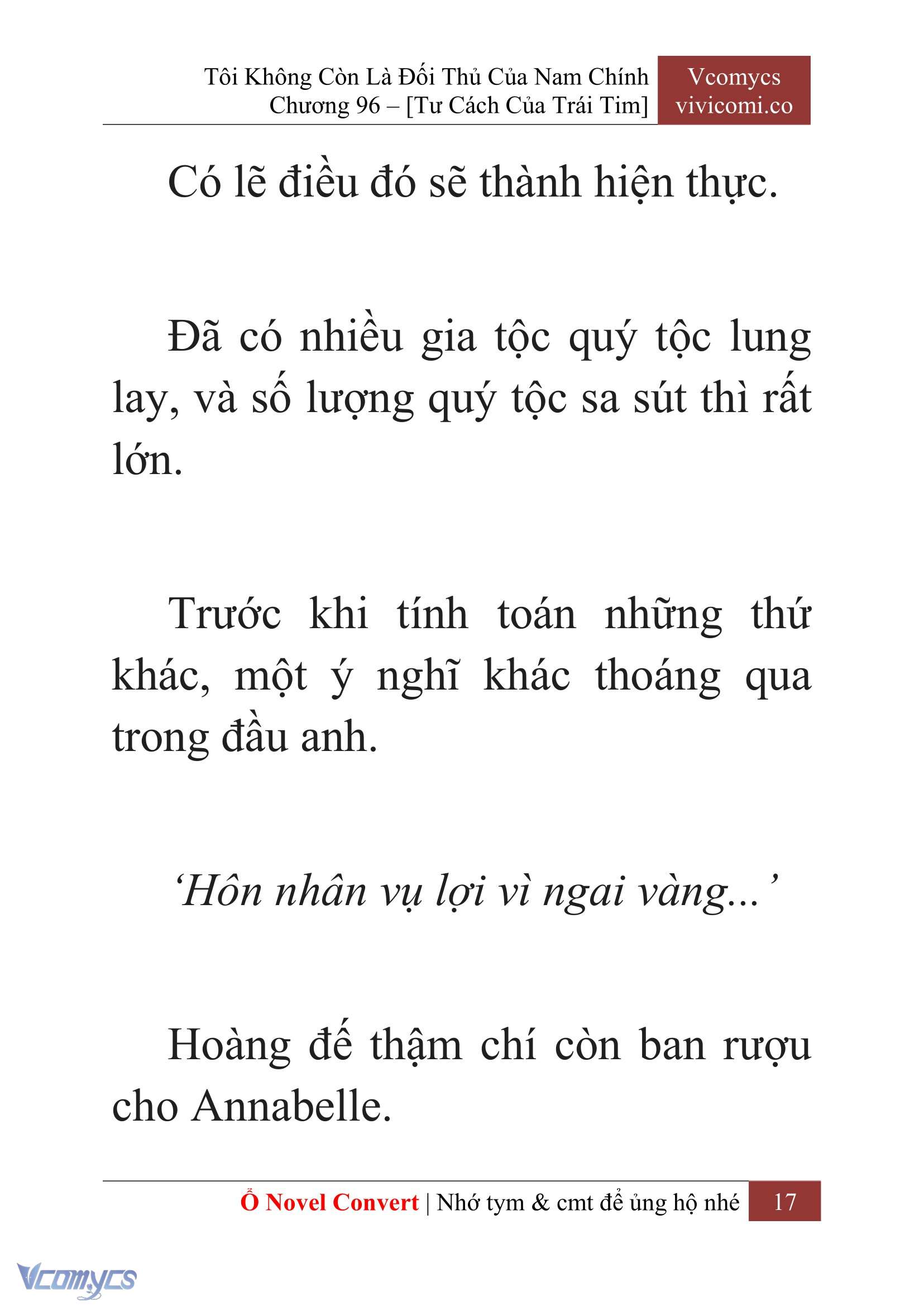 [Novel] Tôi Không Còn Là Đối Thủ Của Nam Chính Chap 96 - Trang 2