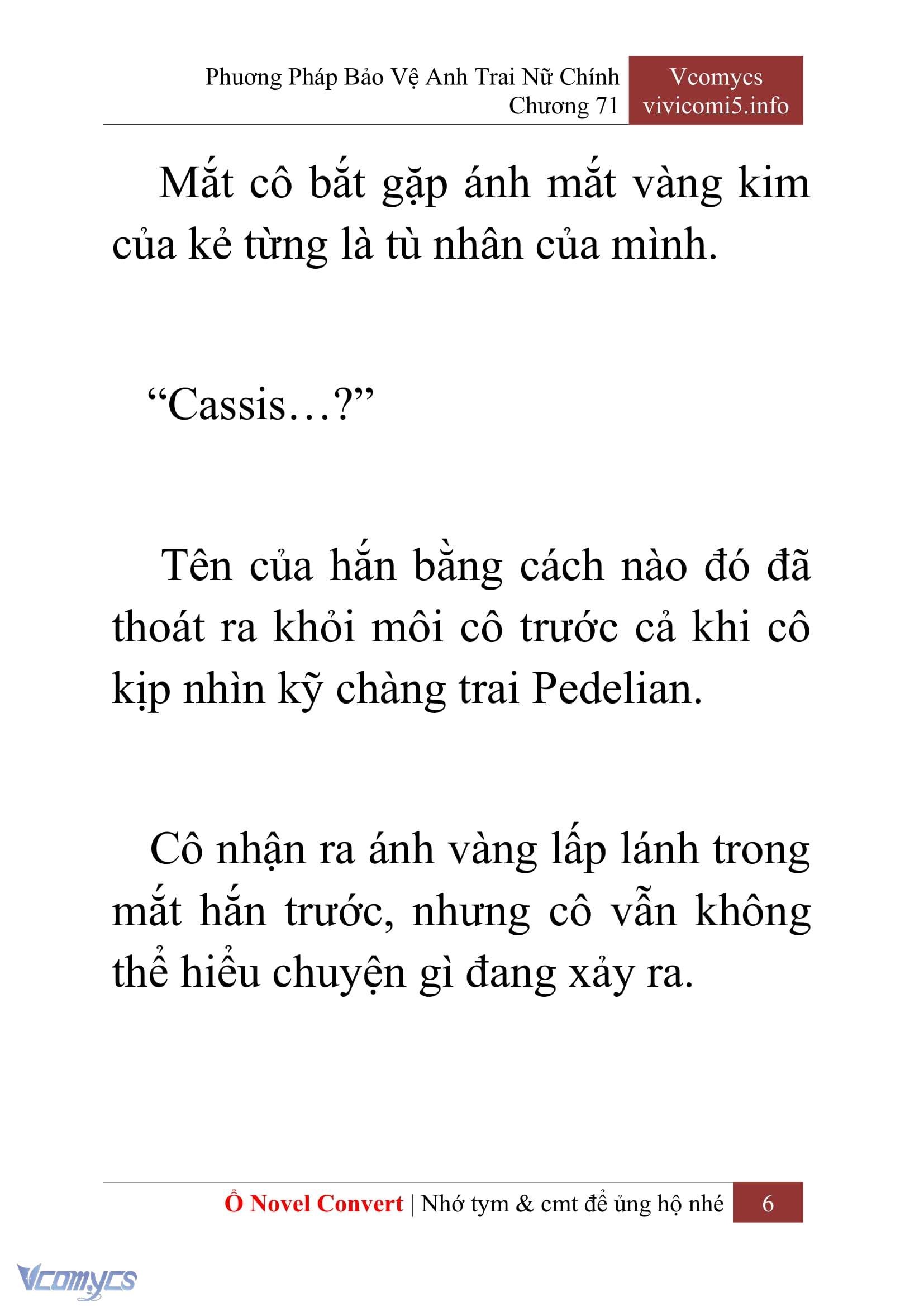 [Novel] Phương Pháp Bảo Vệ Anh Trai Nữ Chính Chap 71 - Trang 2