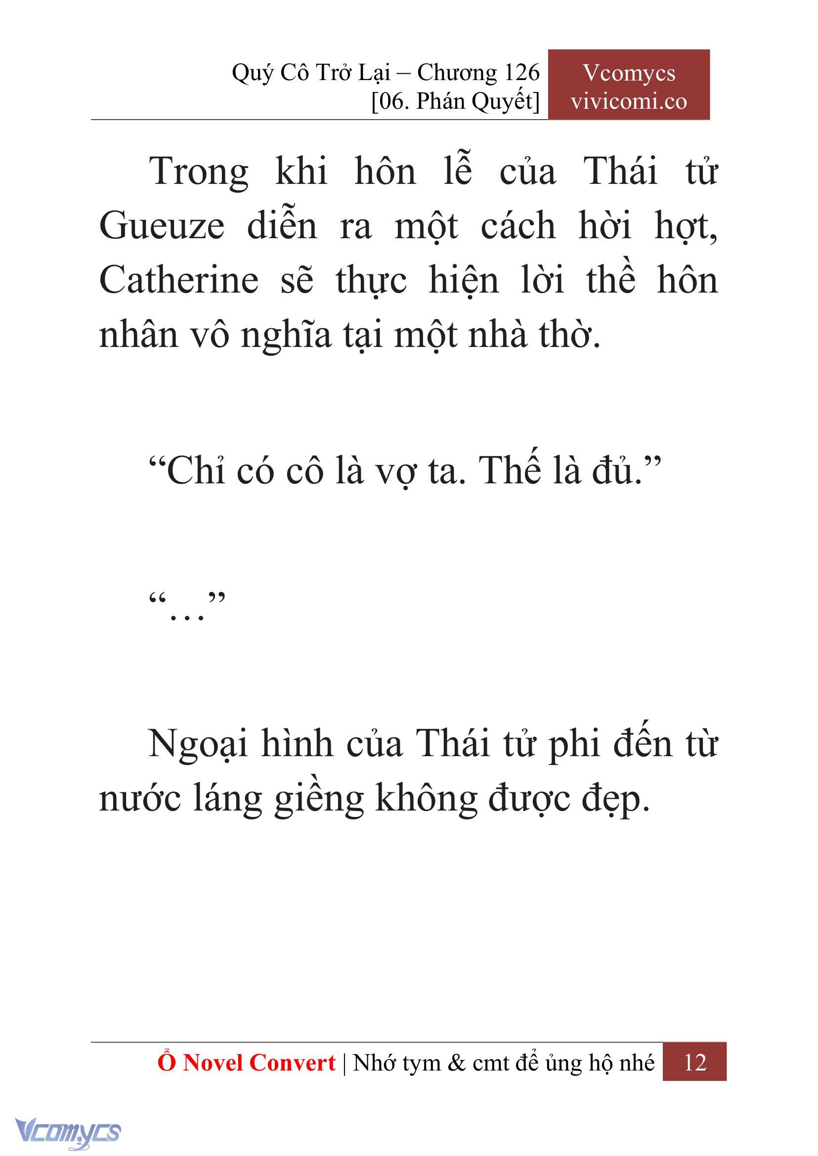 [Novel] Quý Cô Trở Lại Chap 126 - Next Chap 127