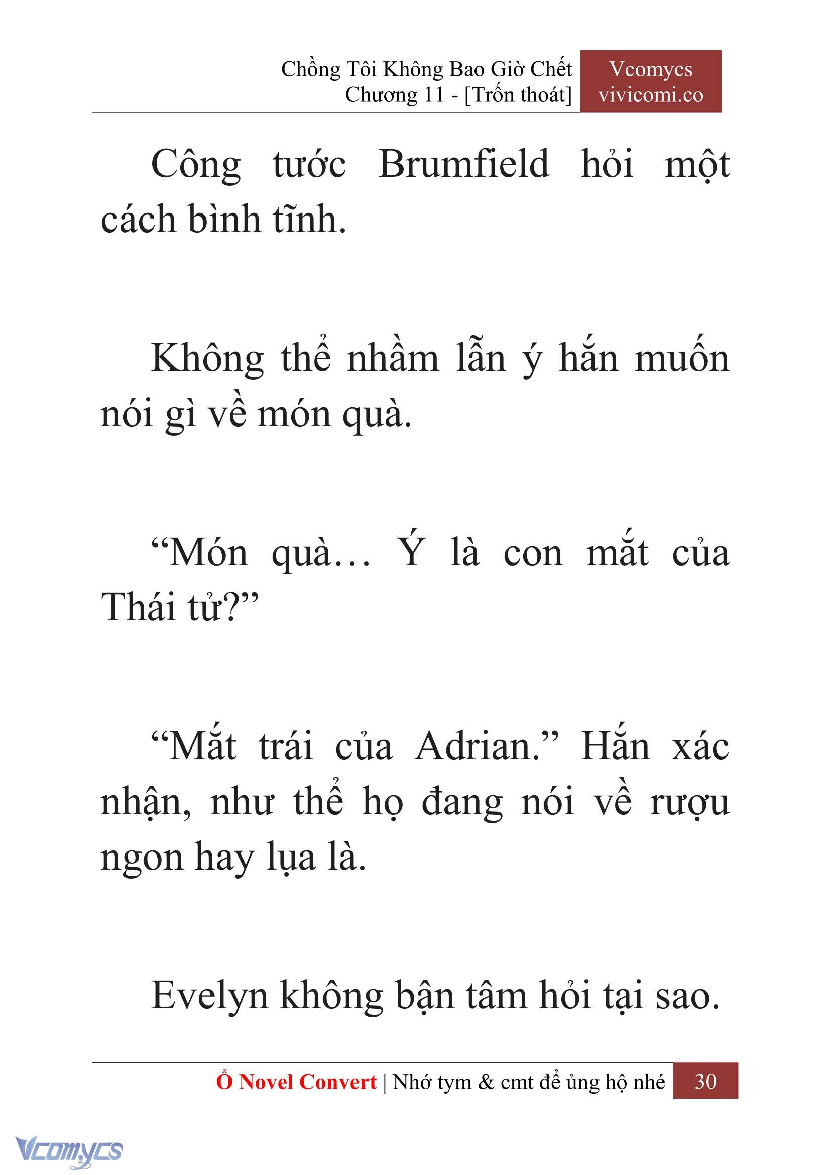 [Novel] Chồng Tôi Không Bao Giờ Chết Chap 11 - Trang 2