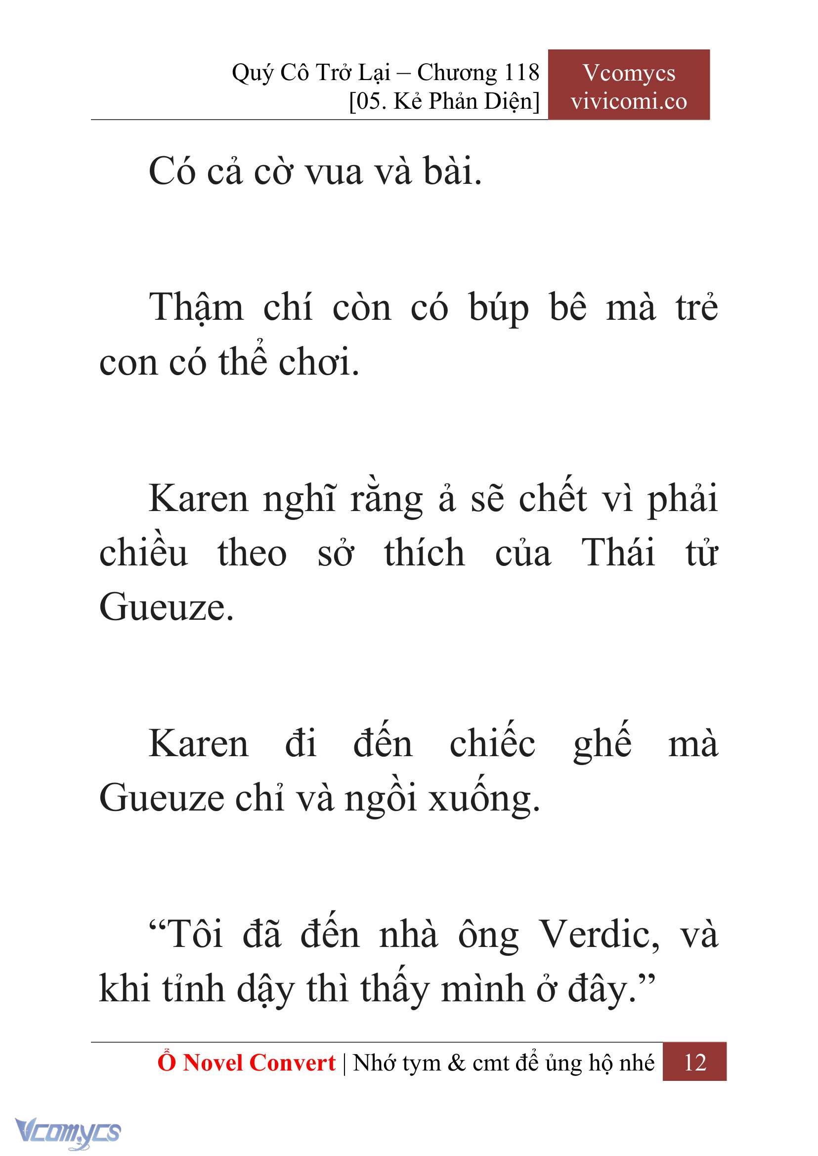 [Novel] Quý Cô Trở Lại Chap 118 - Trang 2