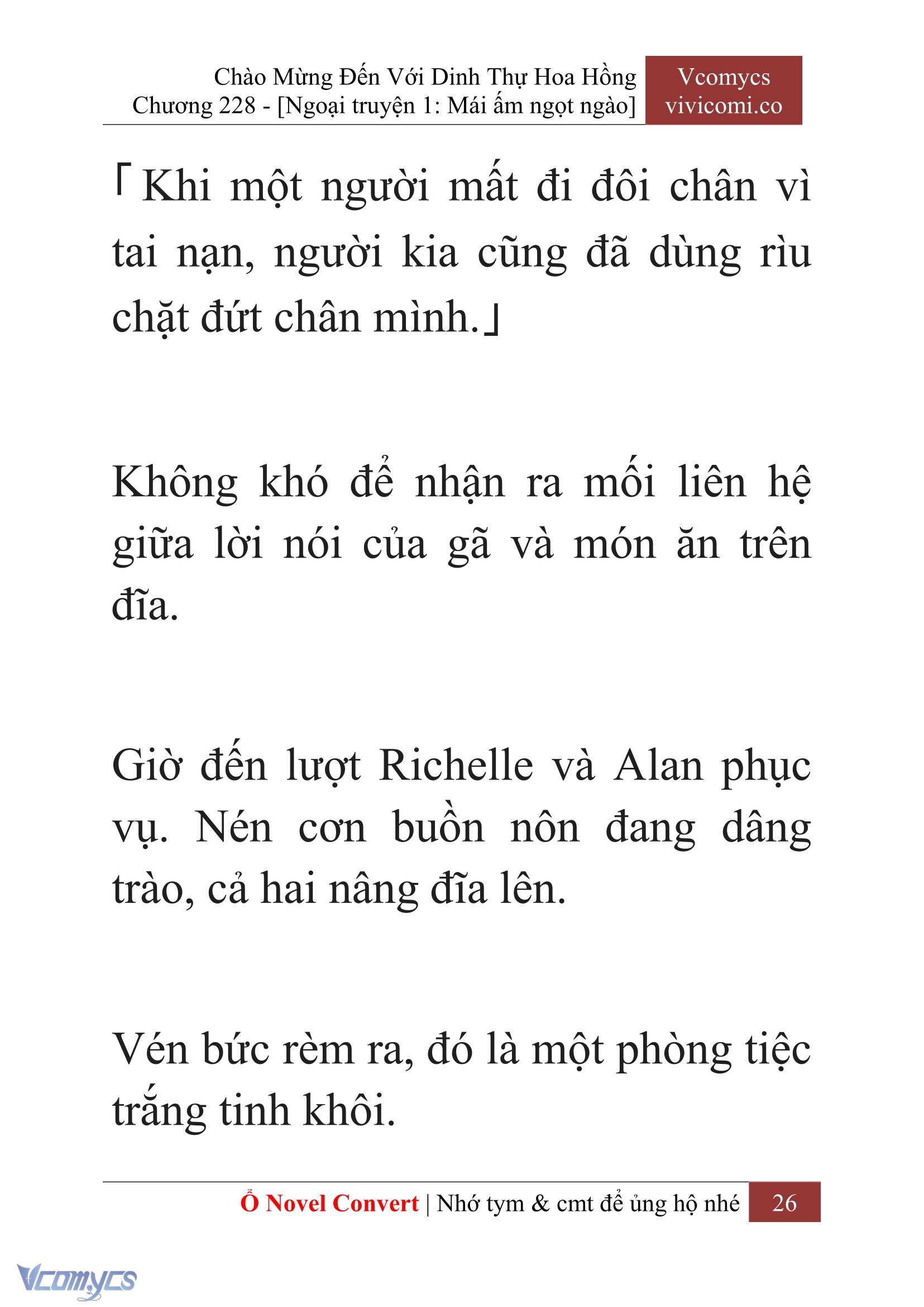 [Novel] Chào Mừng Đến Với Dinh Thự Hoa Hồng Chap 228 - Trang 2