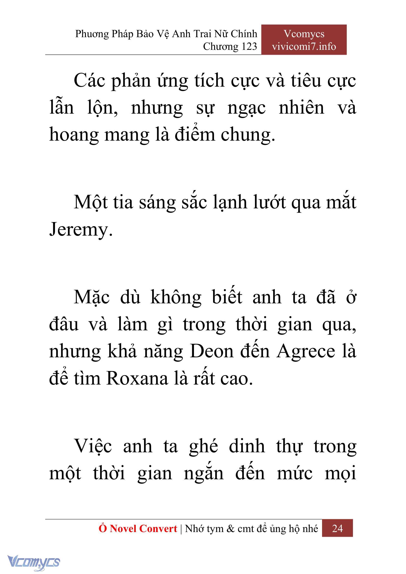 [Novel] Phương Pháp Bảo Vệ Anh Trai Nữ Chính Chap 123 - Trang 2