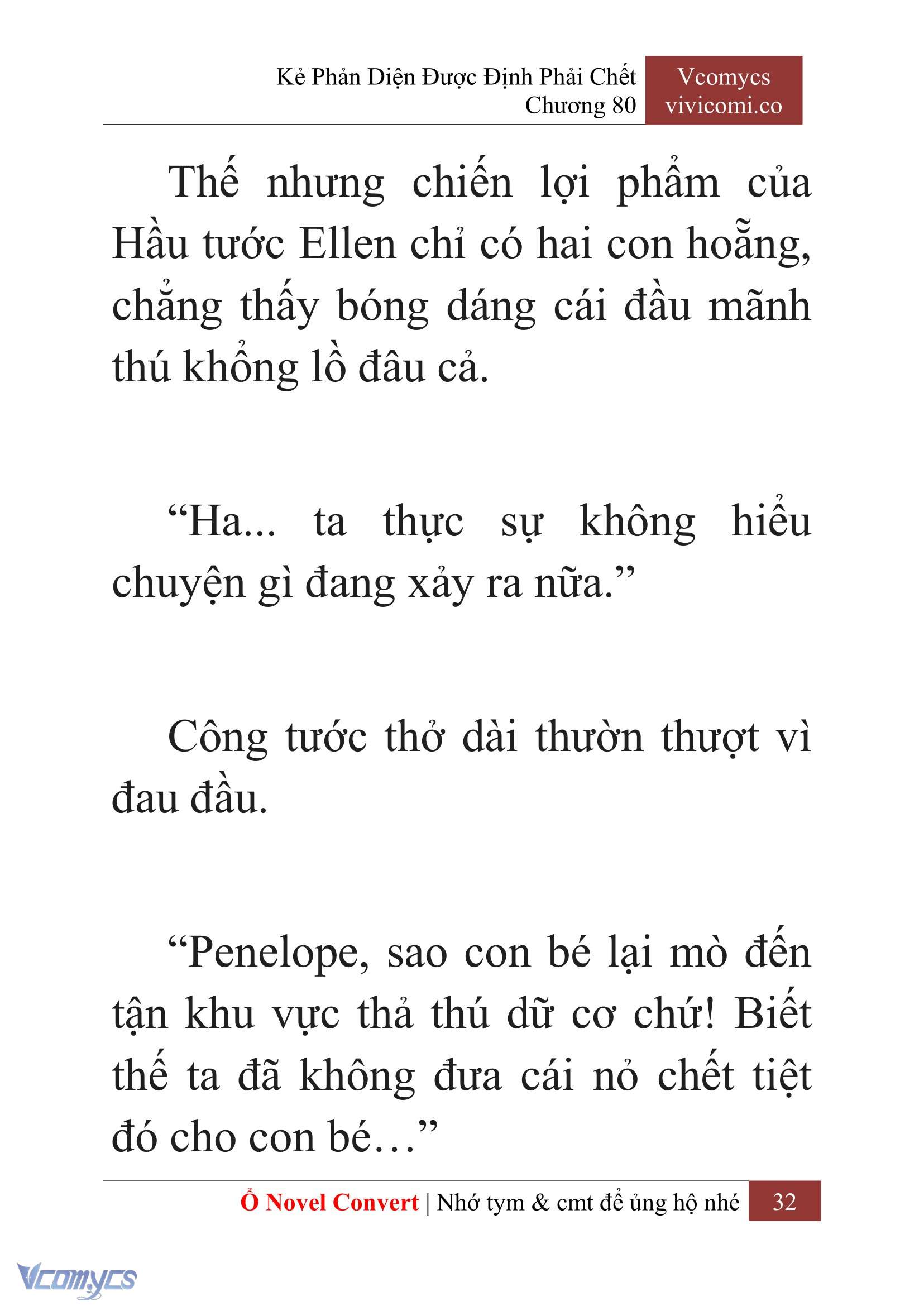 [Novel] Kẻ Phản Diện Được Định Phải Chết Chap 80 - Trang 2
