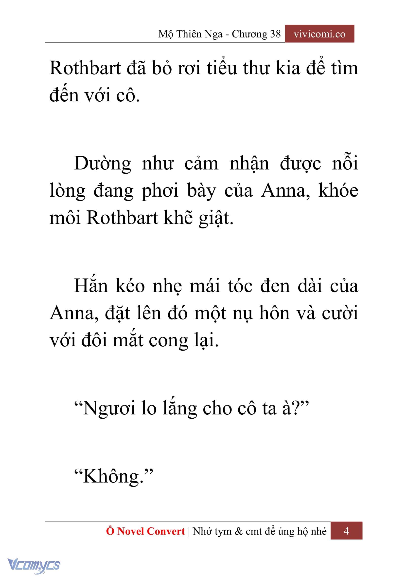 [Novel] Mộ Thiên Nga Chap 38 - Trang 2