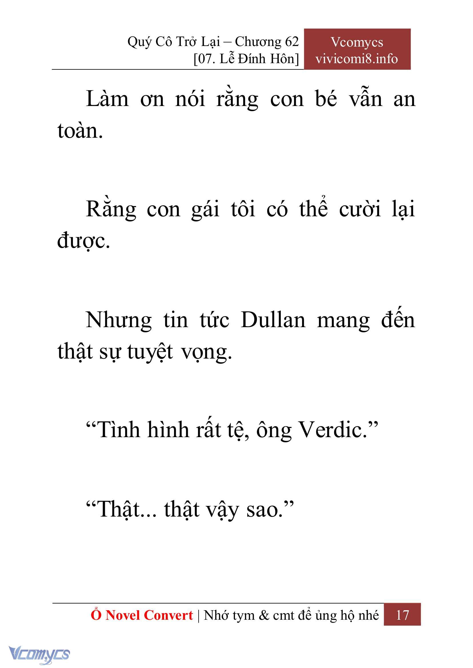 [Novel] Quý Cô Trở Lại Chap 62 - Trang 2