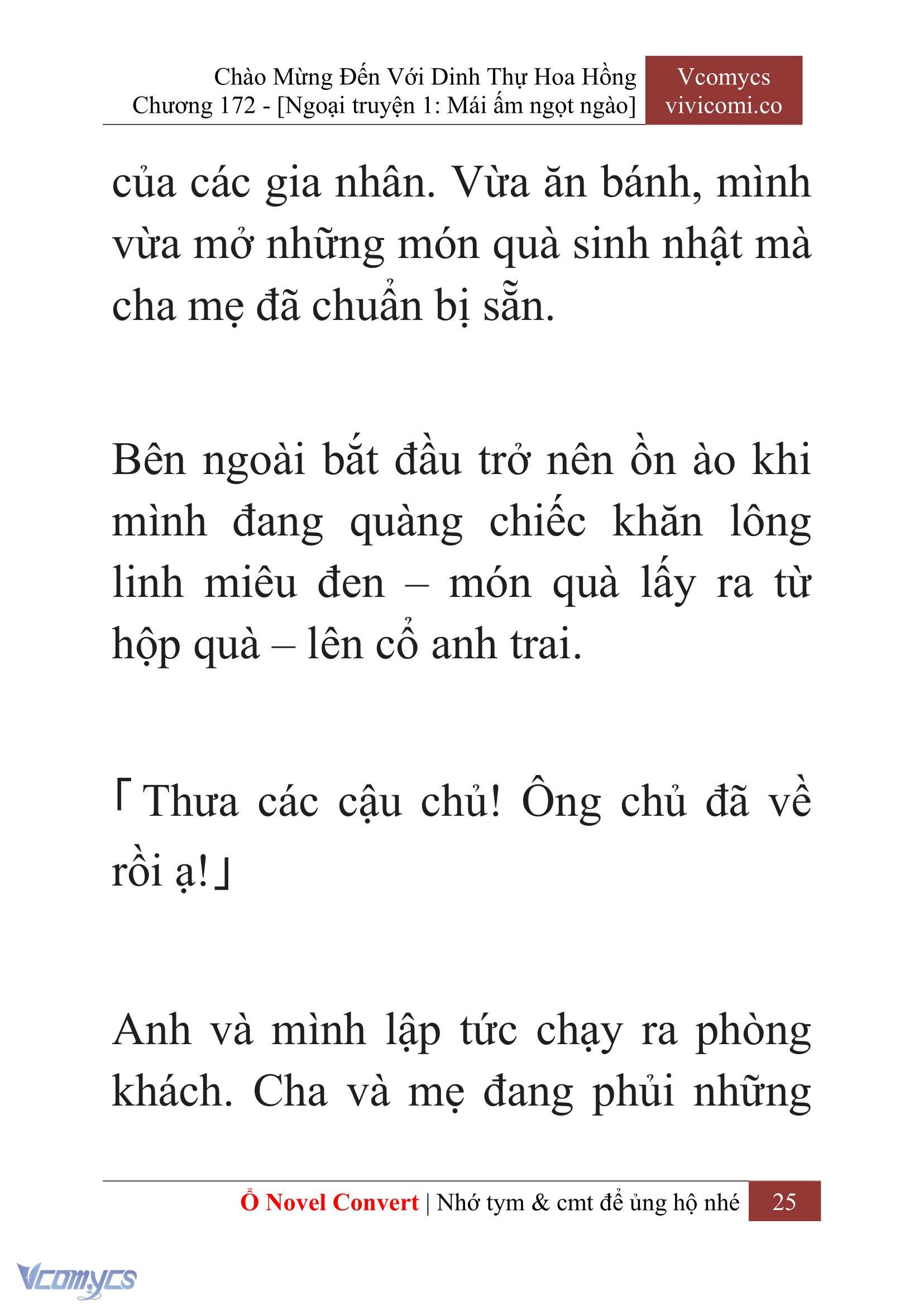 [Novel] Chào Mừng Đến Với Dinh Thự Hoa Hồng Chap 172 - Trang 2