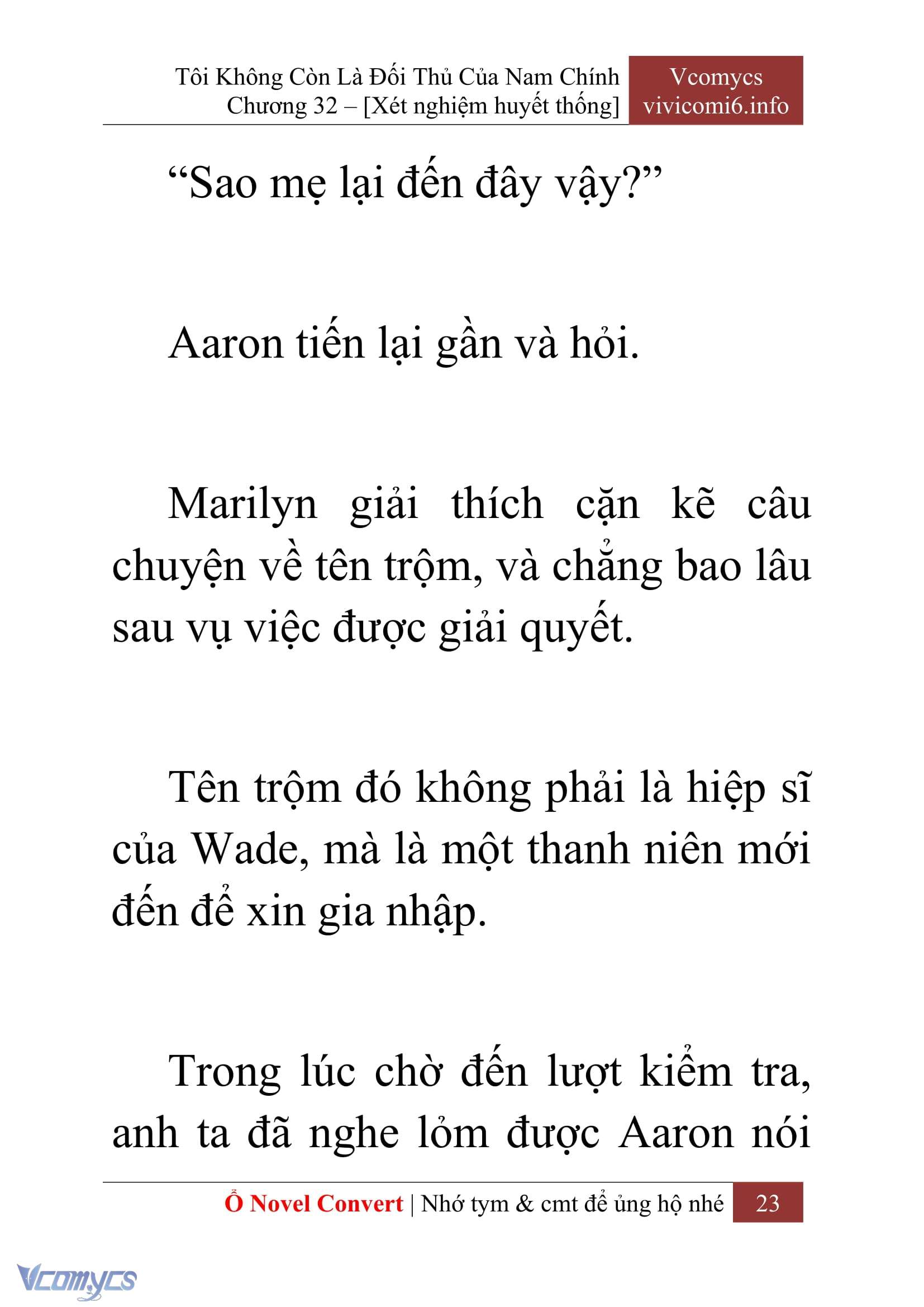 [Novel] Tôi Không Còn Là Đối Thủ Của Nam Chính Chap 32 - Trang 2