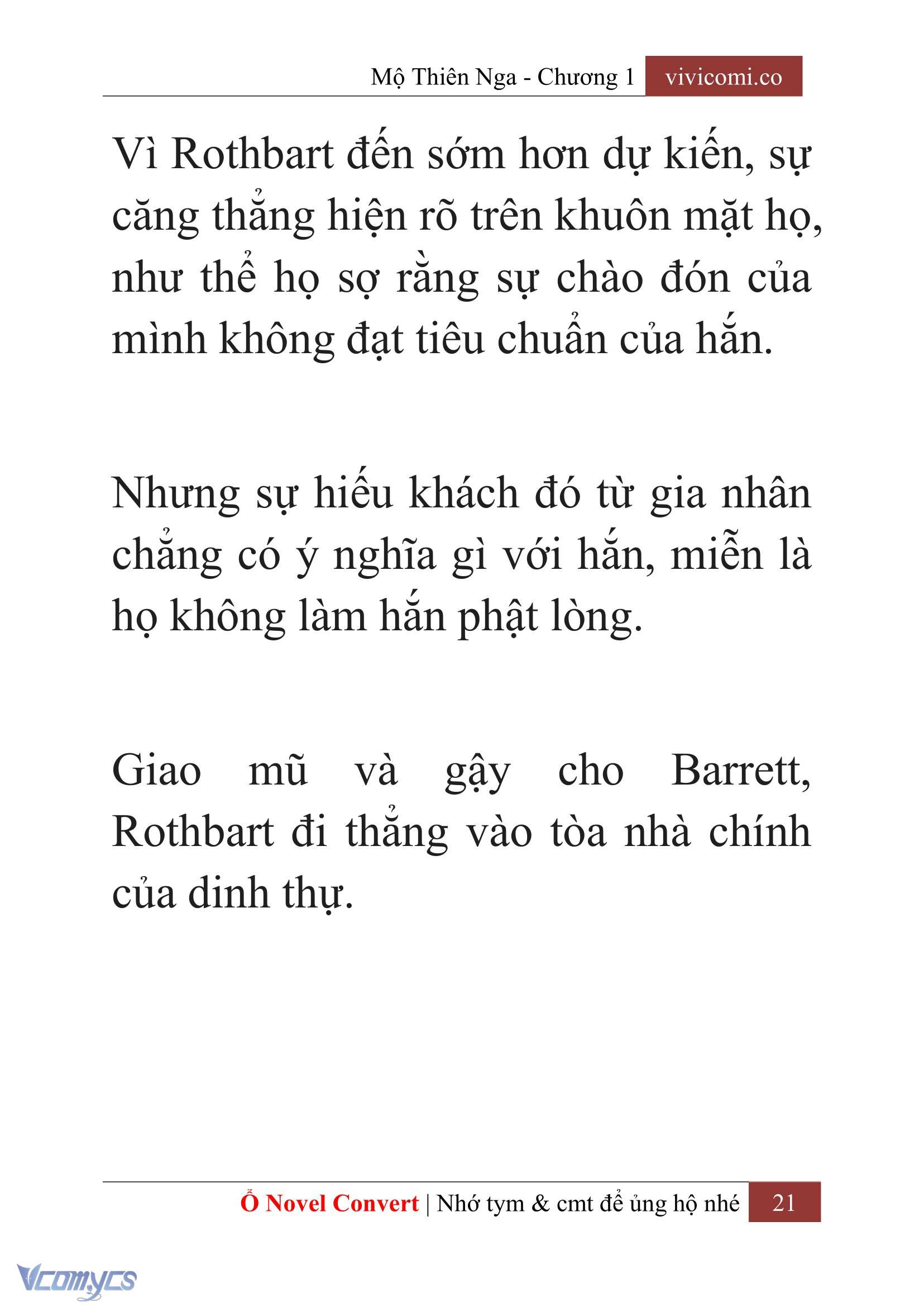 [Novel] Mộ Thiên Nga Chap 1 - Trang 2