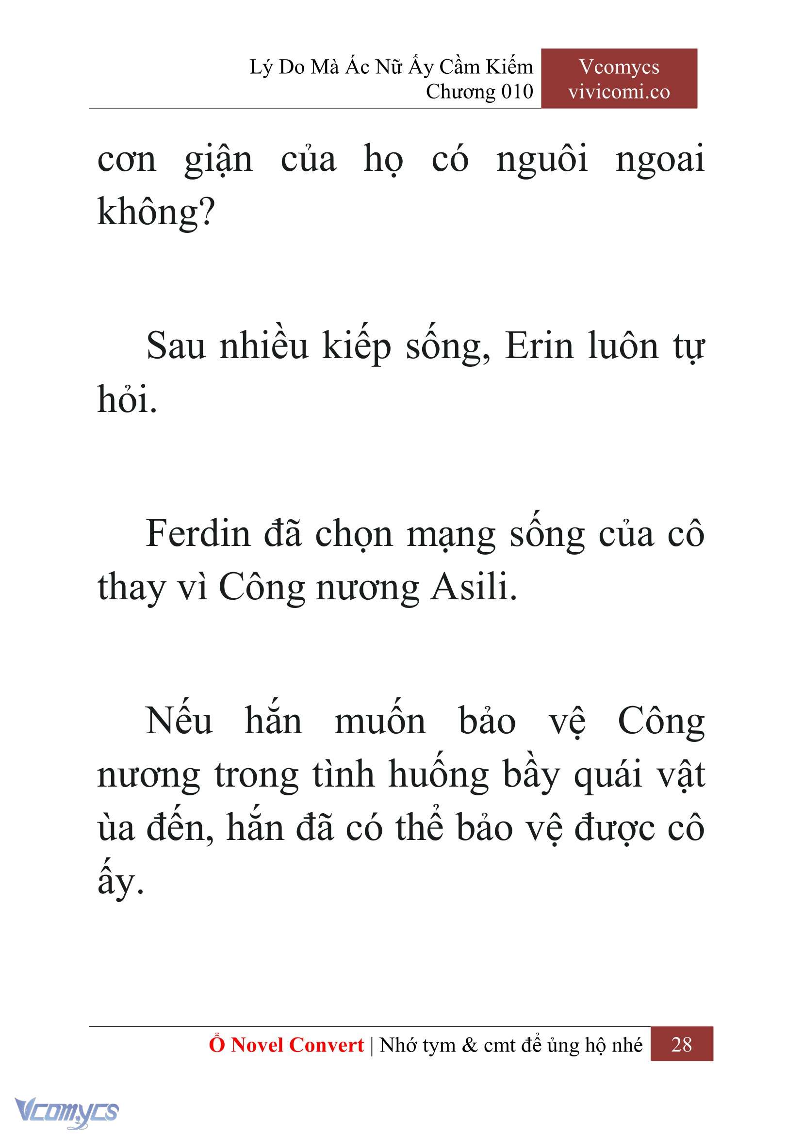 [Novel] Lý Do Mà Ác Nữ Ấy Cầm Kiếm Chap 10 - Trang 2